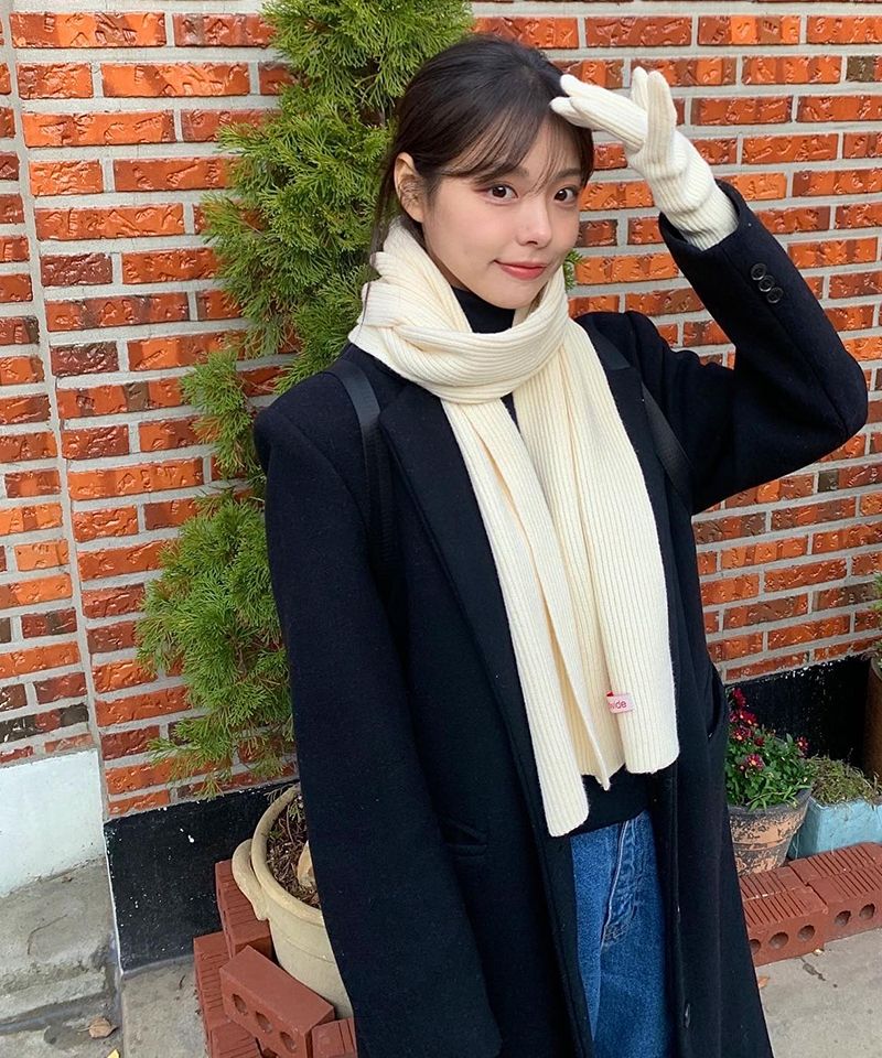 ★AMES-WORLDWIDE★KNIT GLOVES & MUFFLER SET BLACK★正規品 MUSINSA公式 | AMES-WORLDWIDE KNIT GLOVES & MUFFLER SET BLACK