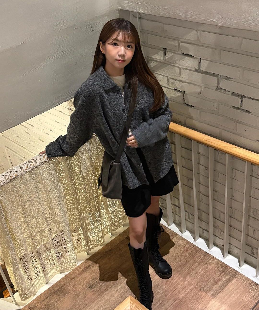 【MAISON MINED】24FW★ STANDARD COLLAR KNIT CARDIGAN MUSINSA | MAISON MINED STANDARD COLLAR KNIT CARDIGAN CHARCOAL