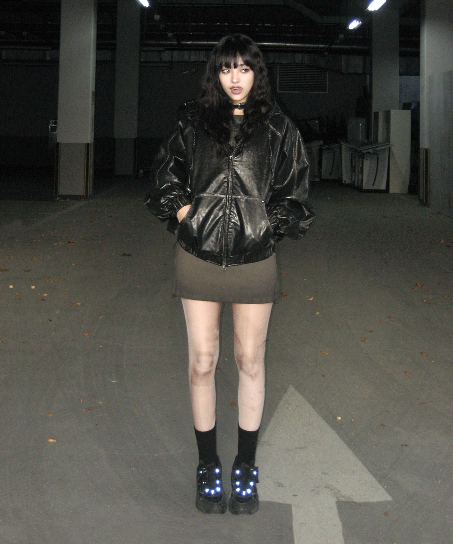 ★NOT4NERD★Crop Leather Vintage Hooded Jacket/3色 NOT4NERD】 Crop Leather Vintage Hooded Jacket ☆3色