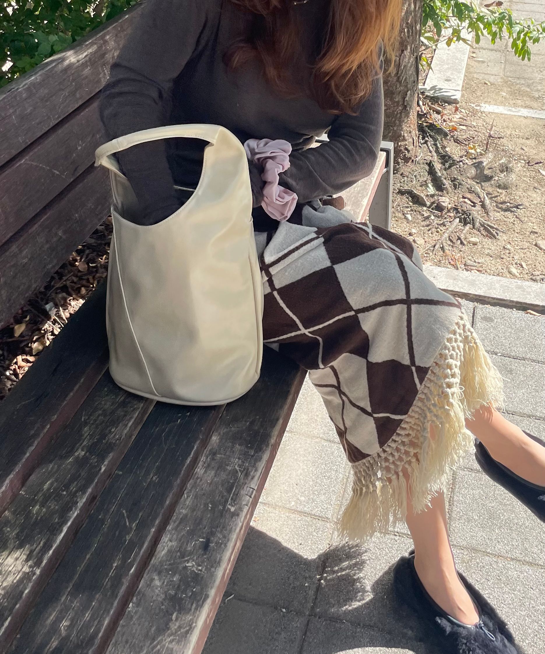 ショルダーバッグ・ポシェット YEOMIM cylinder bag mayonnaise 2nd restock] cylinder bag (mayonnaise) - YEOMIM