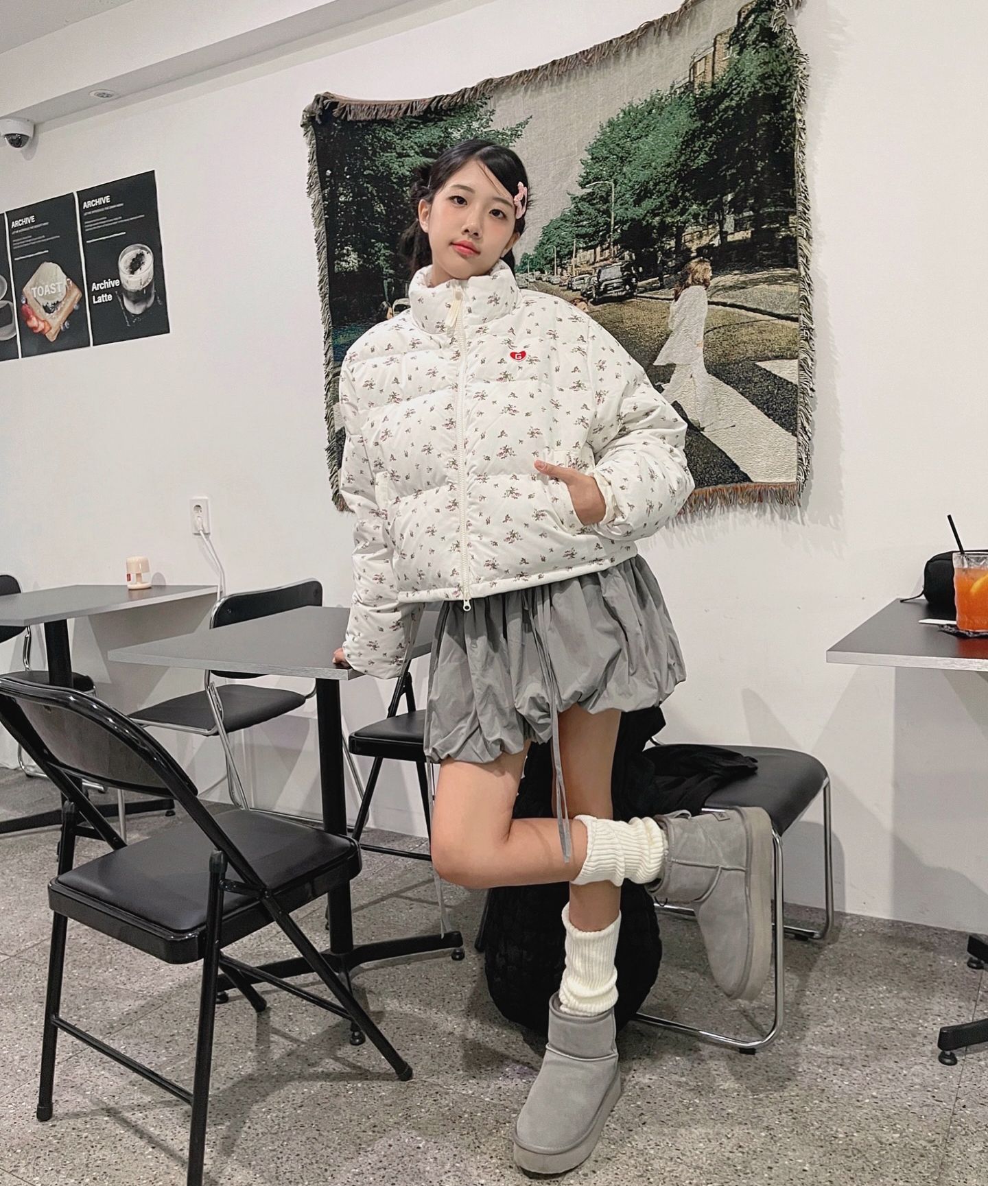 【GRAILZ】SIGNATURE HEART DUCK DOWN PUFFER [GREY] MUSINSA | GRAILZ SIGNATURE HEART DUCK DOWN PUFFER [2 COLOR]