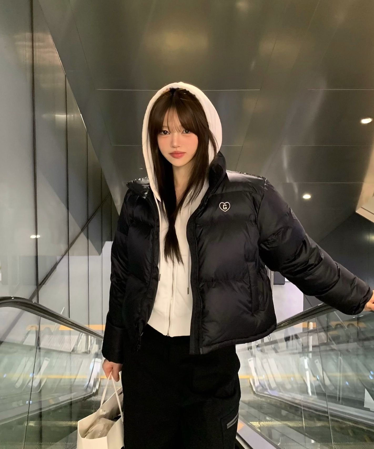 【GRAILZ】SIGNATURE HEART DUCK DOWN PUFFER [GREY] MUSINSA | GRAILZ SIGNATURE HEART DUCK DOWN PUFFER [2 COLOR]