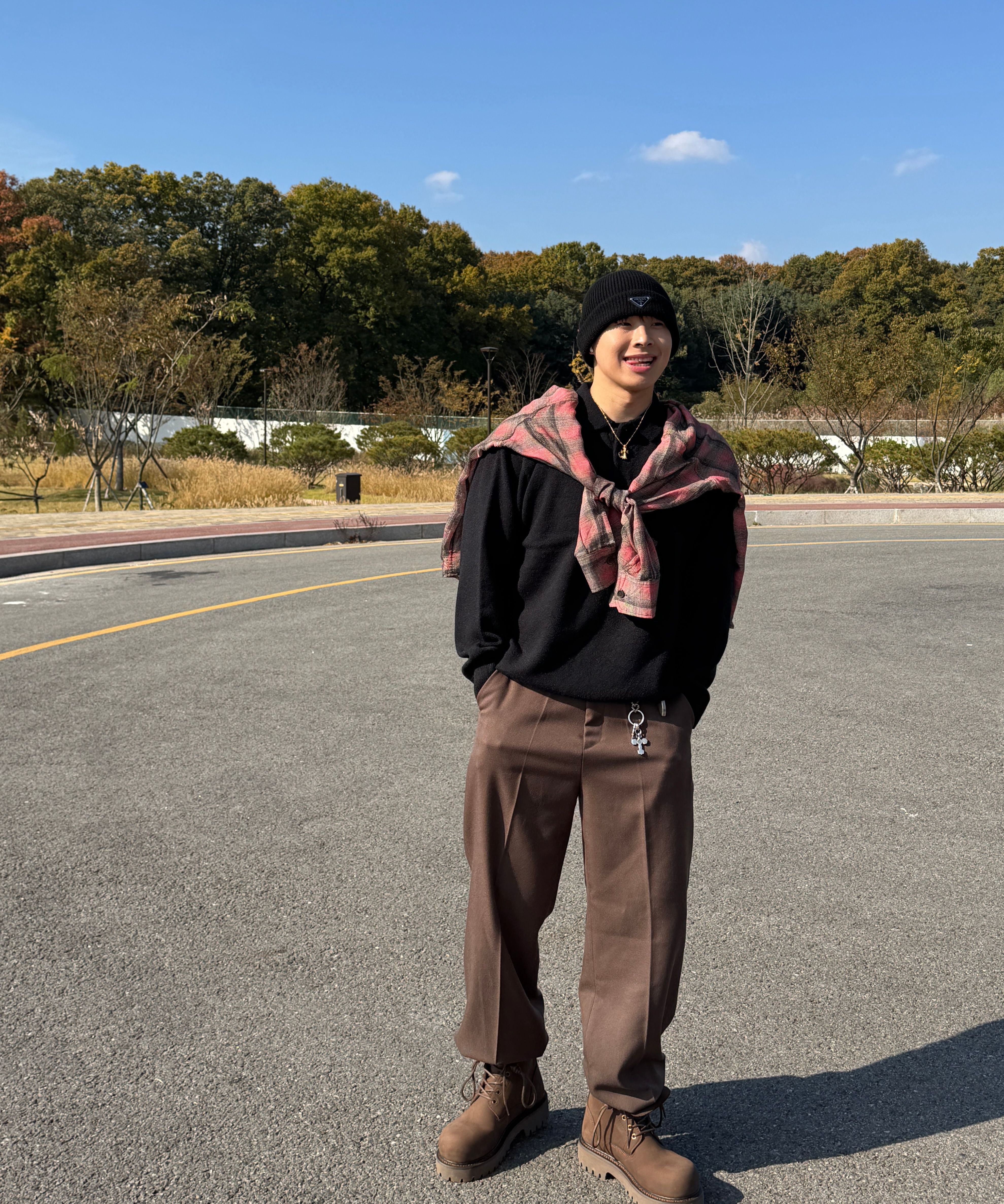 パンツ SIGNATURE Wool Like No-Tuck Wide Fit Slacks Navy Stripe 24FW MUSINSA | SIGNATURE Wool Like No-Tuck Wide Fit Slacks [Navy