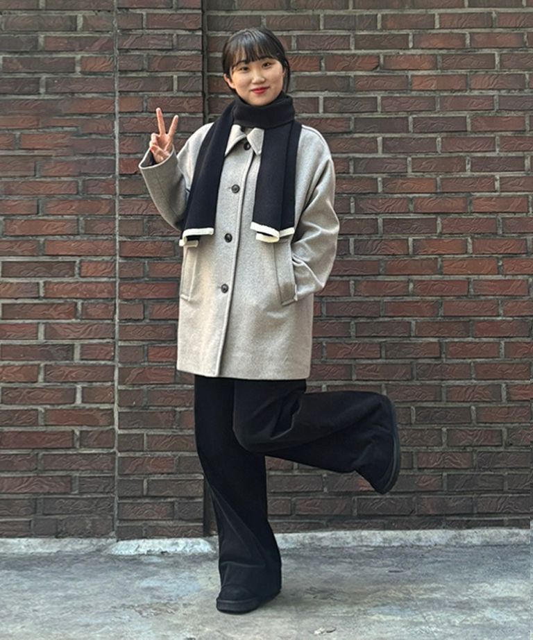 MUSINSA公式 | DRAWFIT WOMEN ソフトカシミヤオーバーサイズハーフ