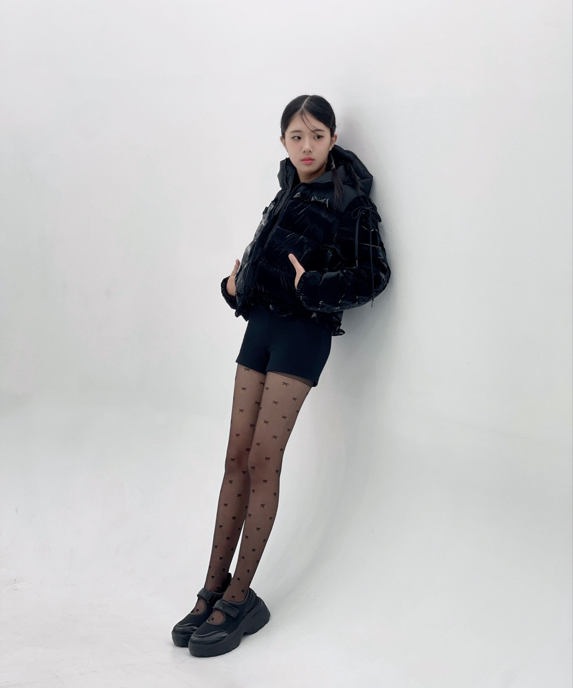 ★LUVISTRUE★AM RIBBON FRILL PUFFER JACKET(BLACK)★正規品 AM RIBBON FRILL PUFFER JACKET(BLACK) - LUVISTRUE