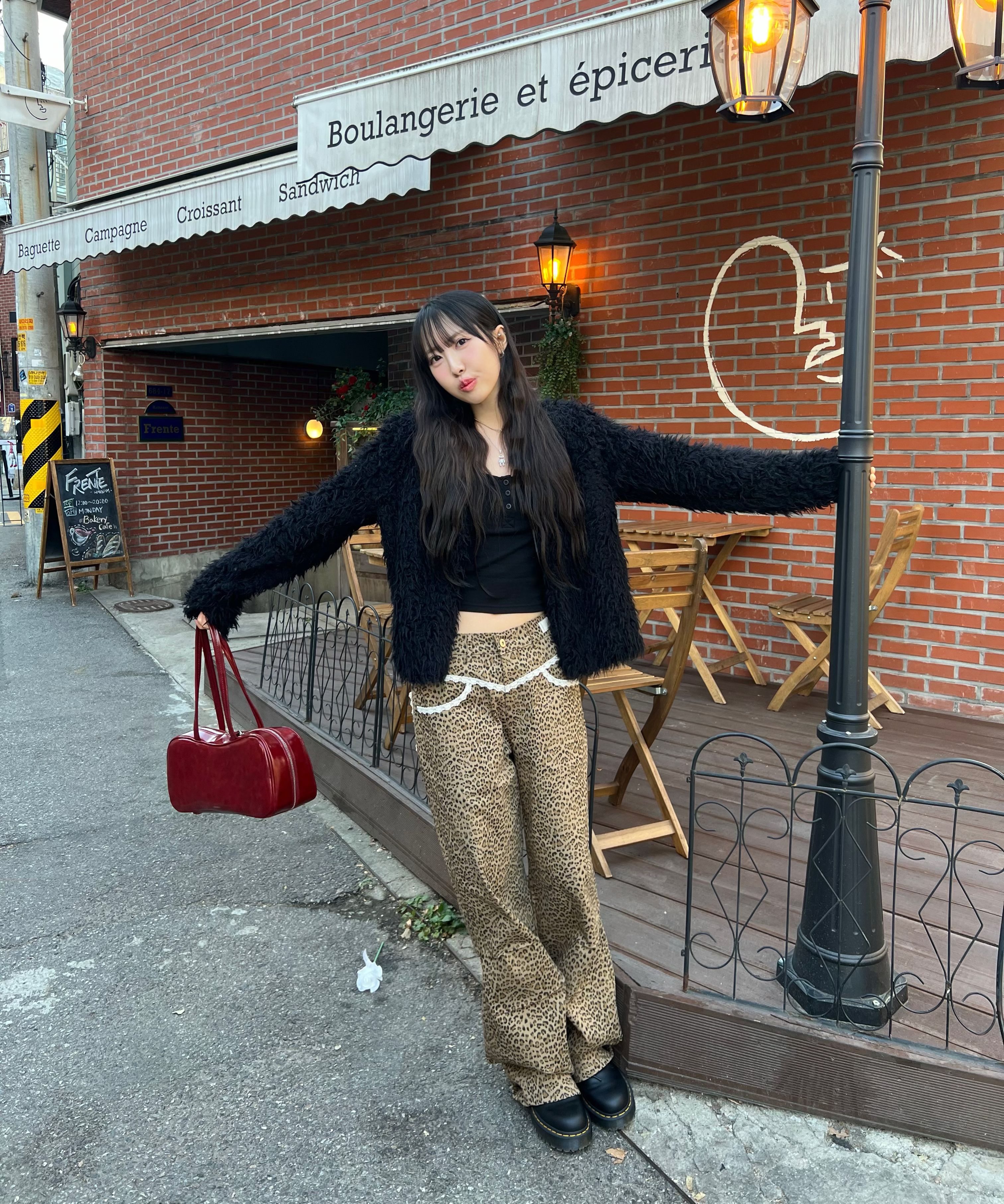 【SETUP-EXE】25ss LEOPARD LACE PANTS MUSINSA | SETUPEXE LEOPARD LACE PANTS / BEIGE