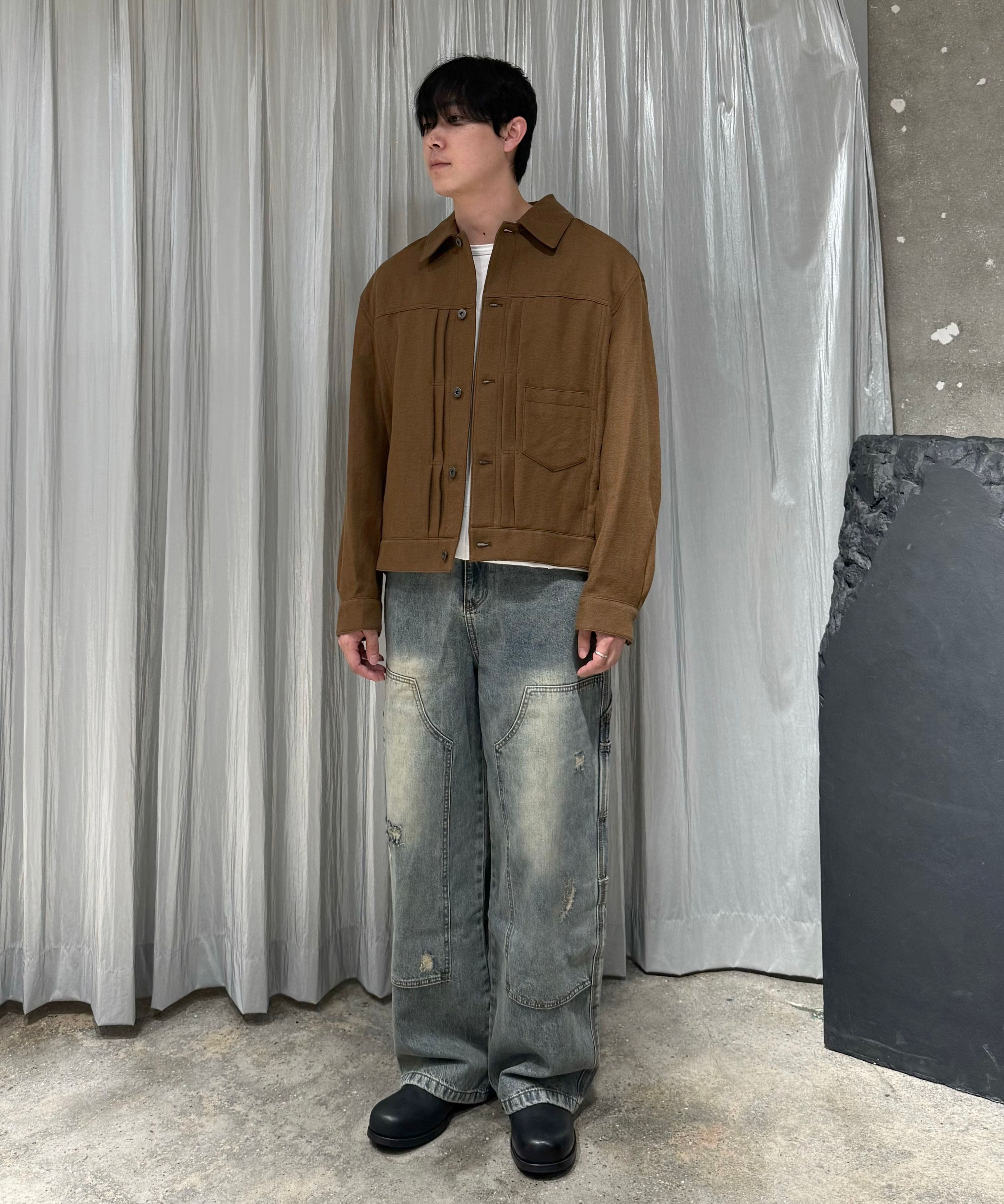 【INSILENCE】 Hemp Wool TYPE1 Jacket CAMEL BEIGE MUSINSA | INSILENCE Hemp Wool TYPE1 Jacket CAMEL BEIGE
