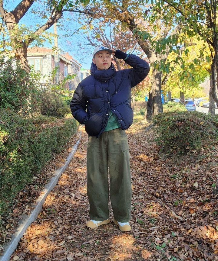 MUSINSA | FRIZMWORKS TWILL BALLOON PANTS _ OLIVE