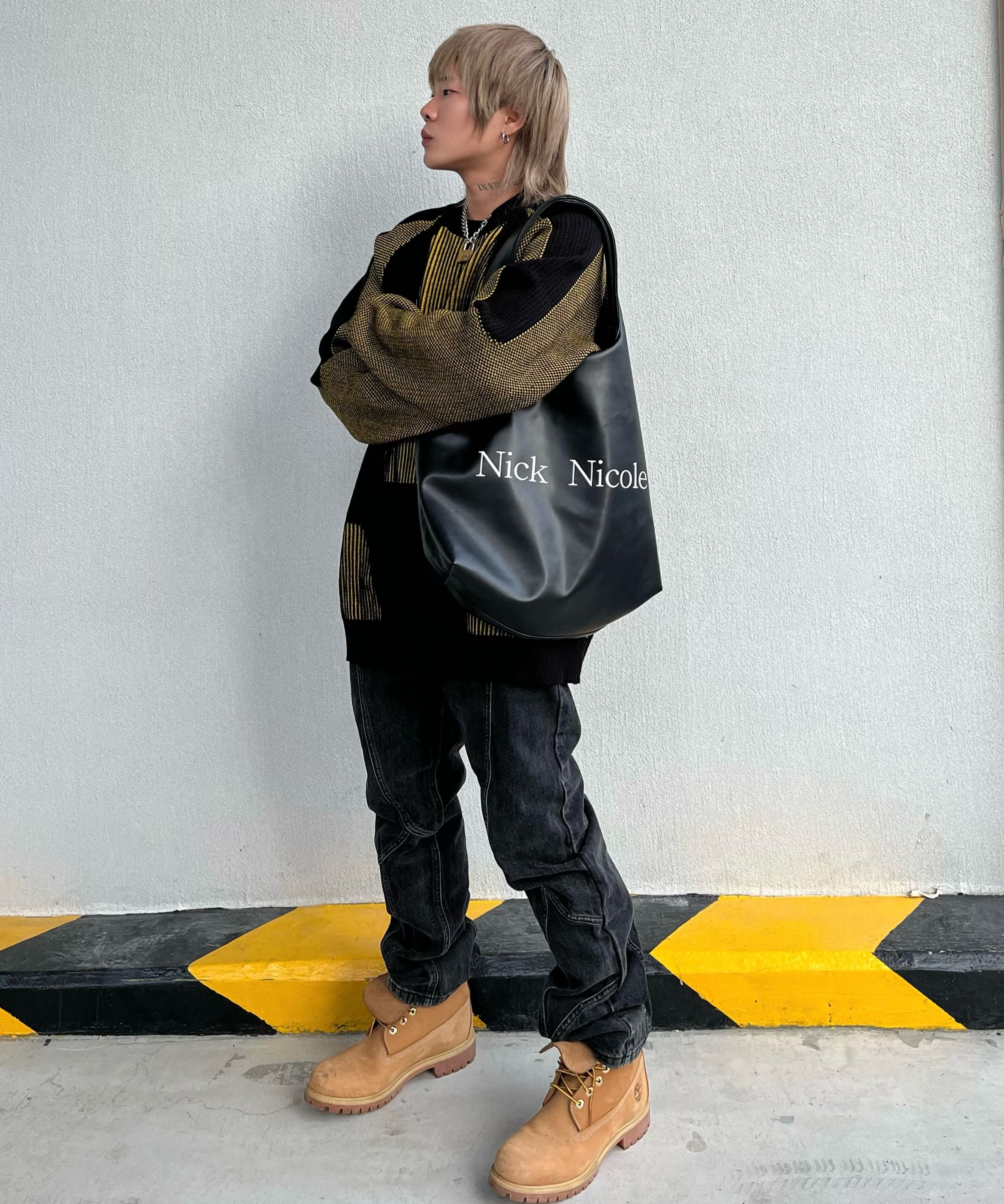 MUSINSA | NICK&NICOLE NICOLE BIG SHOPPER BAG_BLACK