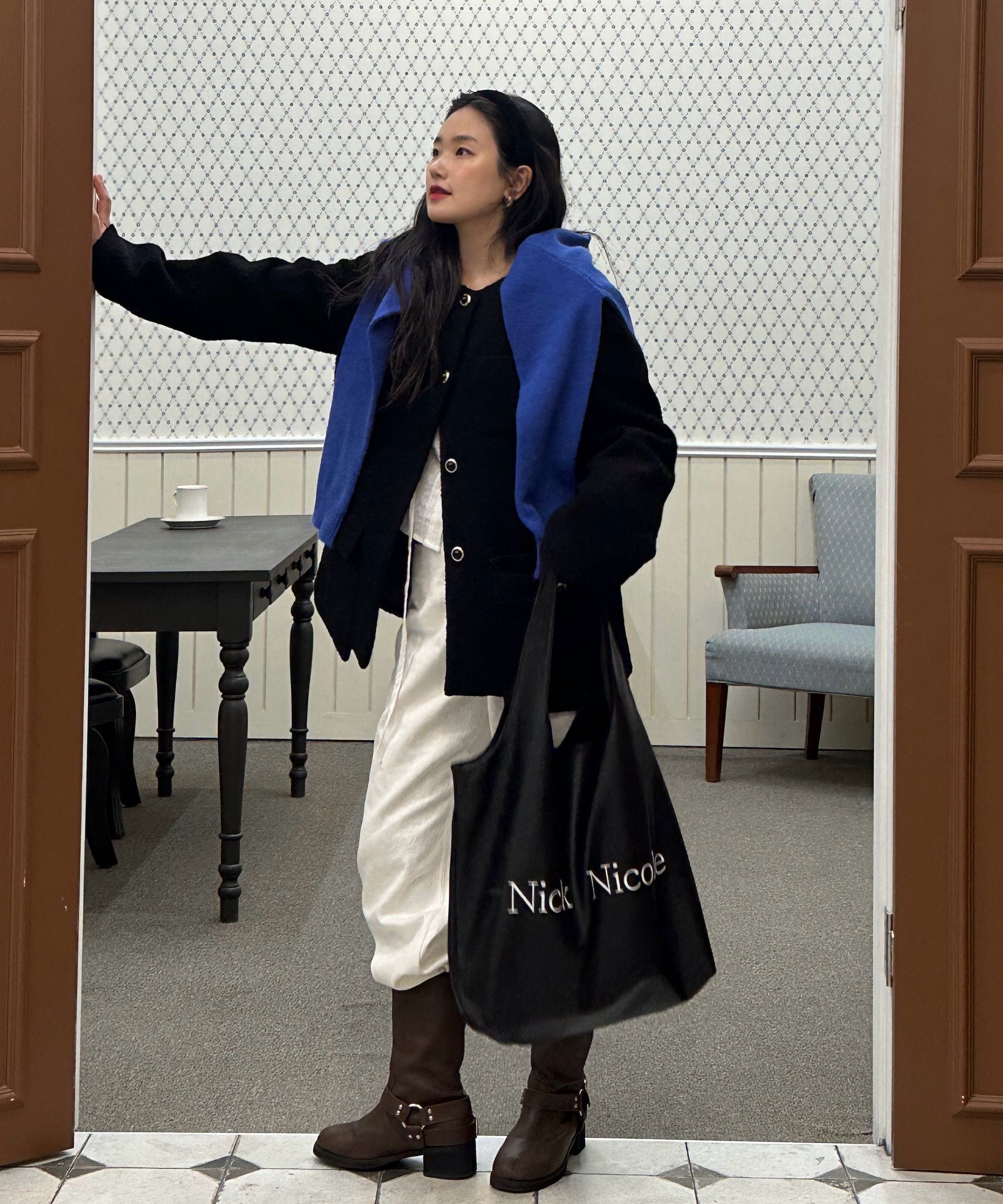 NICK&NICOLE◆NICOLE BIG SHOPPER BAG_BLACK MUSINSA | NICK&NICOLE NICOLE BIG SHOPPER BAG_BLACK