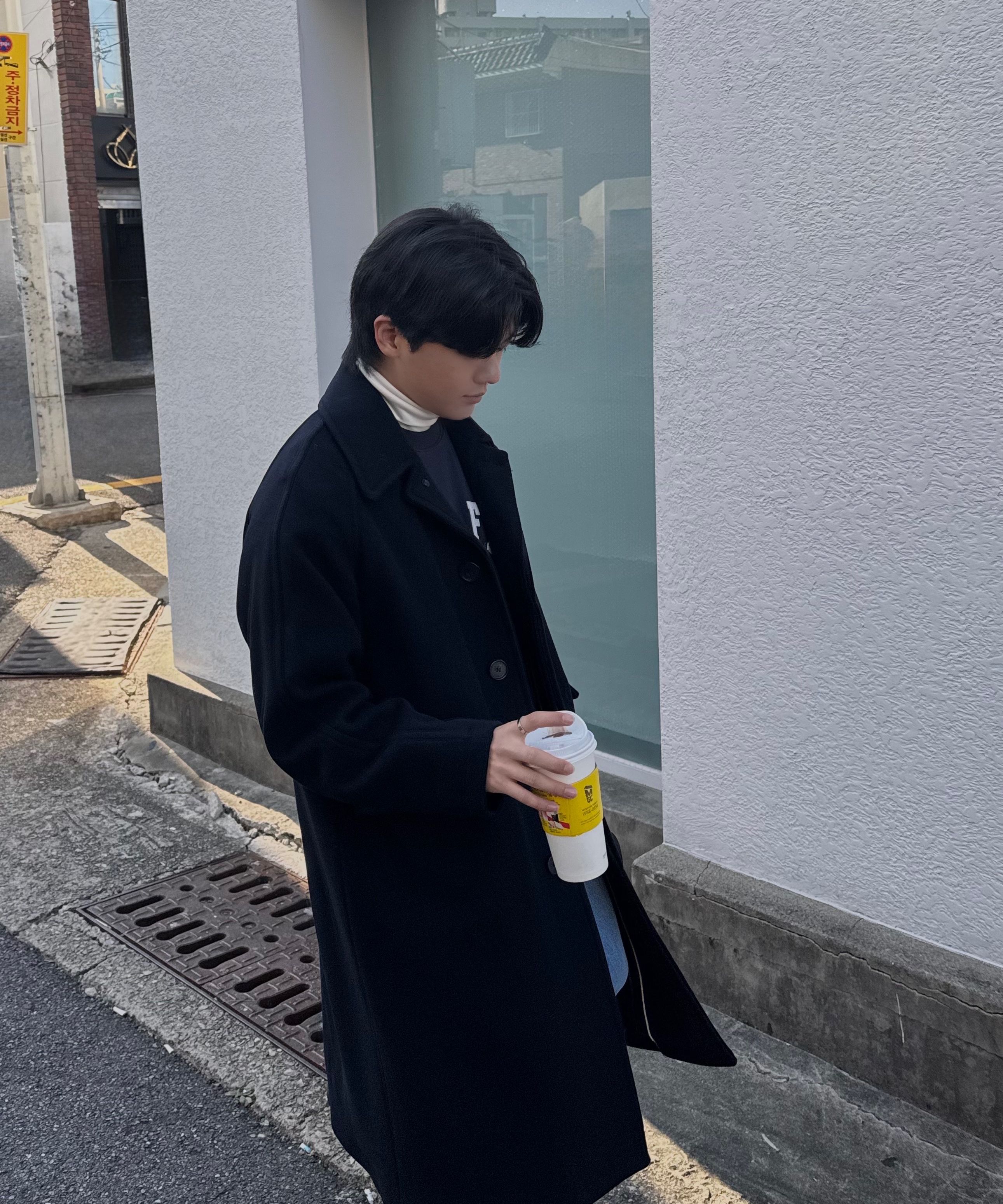 Tシャツ・カットソー *MUSINSA STANDARD* Relaxed turtleneck long sleeve t-shirt wh MUSINSA公式 | MUSINSA STANDARD Relaxed Turtleneck Long