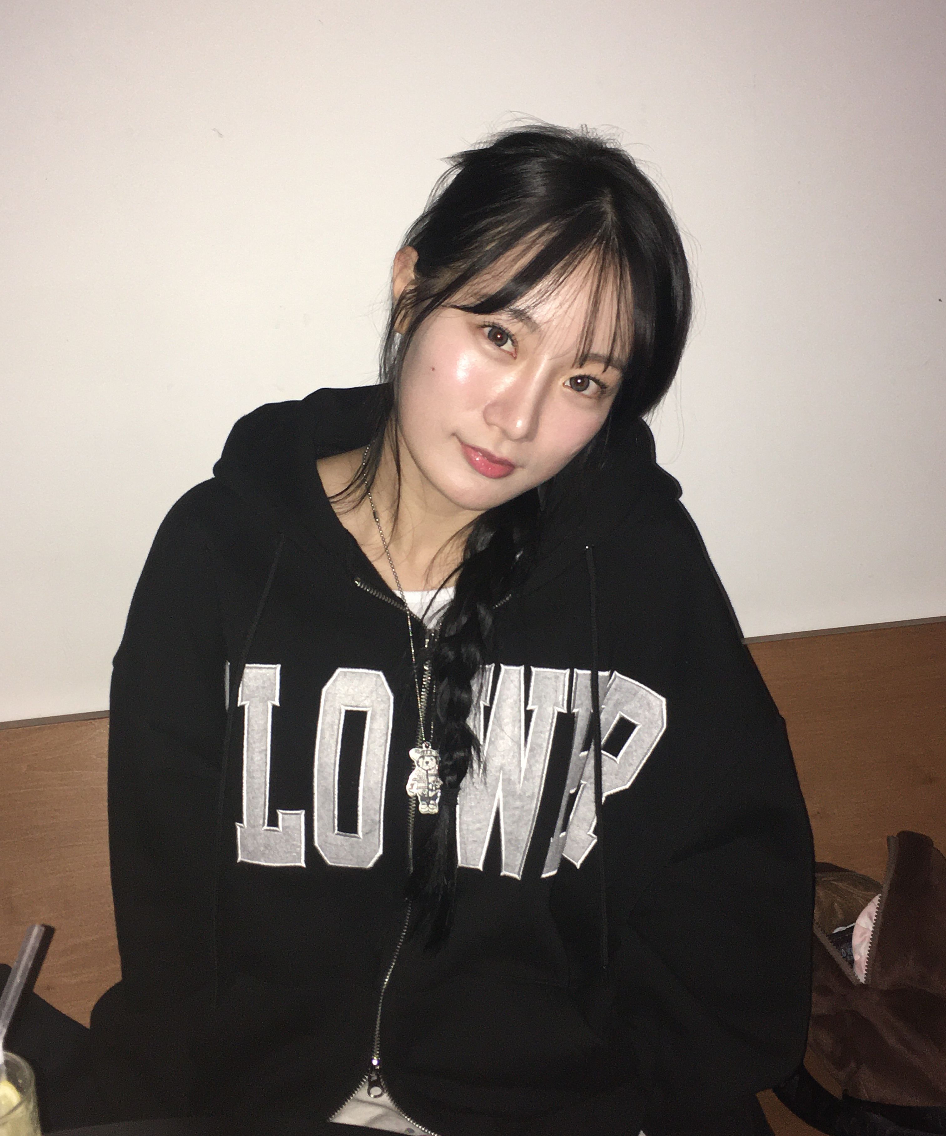 MUSINSA公式 | HAVISM FLOWER ZIP UP HOOD (GREY)