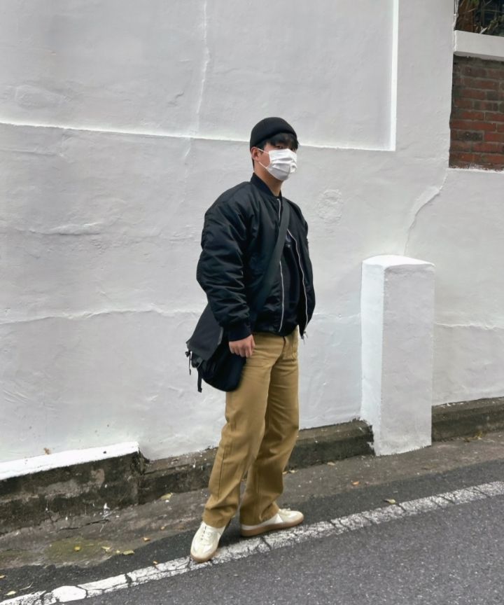 MUSINSA | MUSINSA STANDARD OVERSIZED MA-1 BOMBER JACKET_BLACK