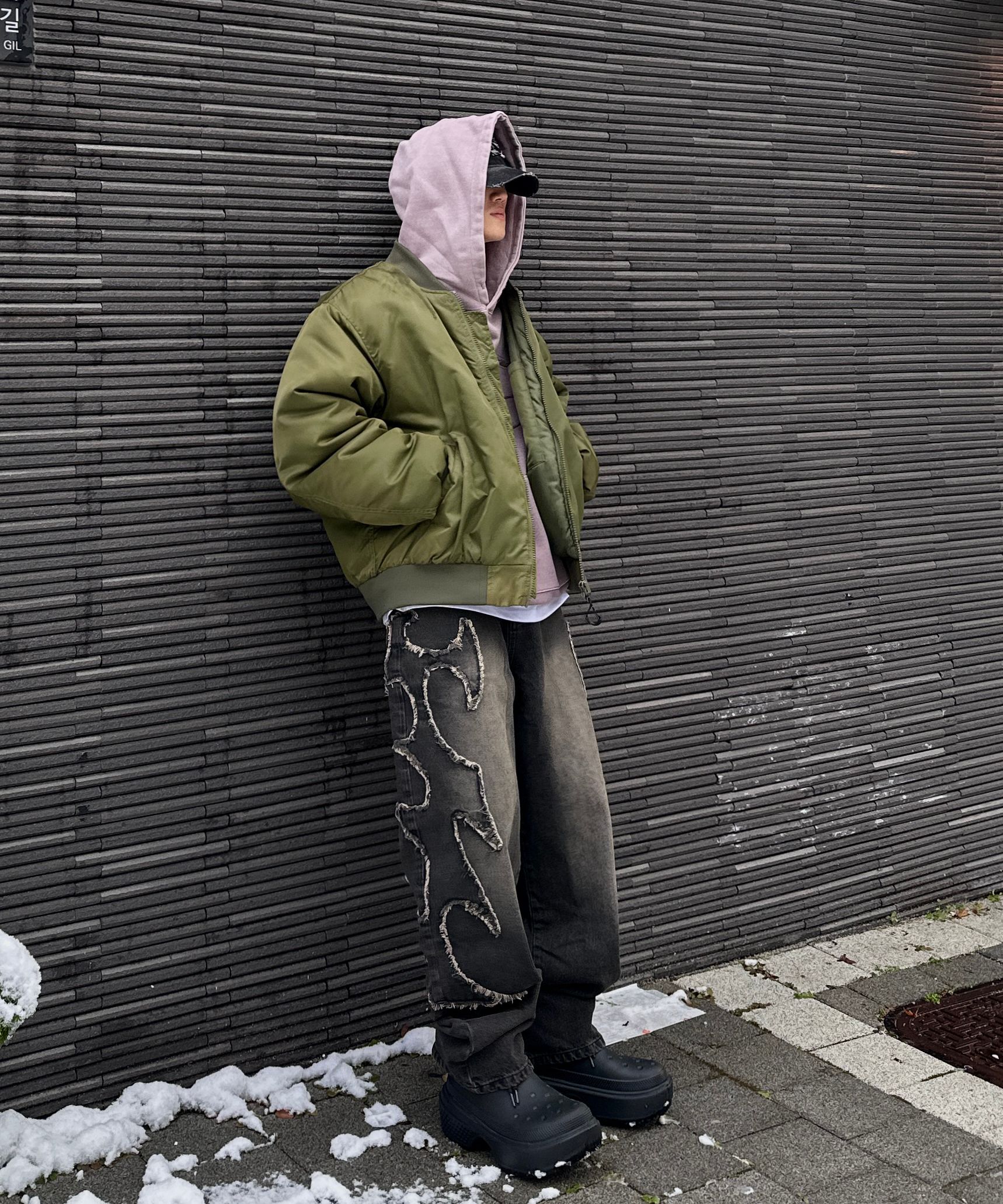 MUSINSA公式 | MASSNOUN Oversized MA-1 Aviation Jumper Jacket