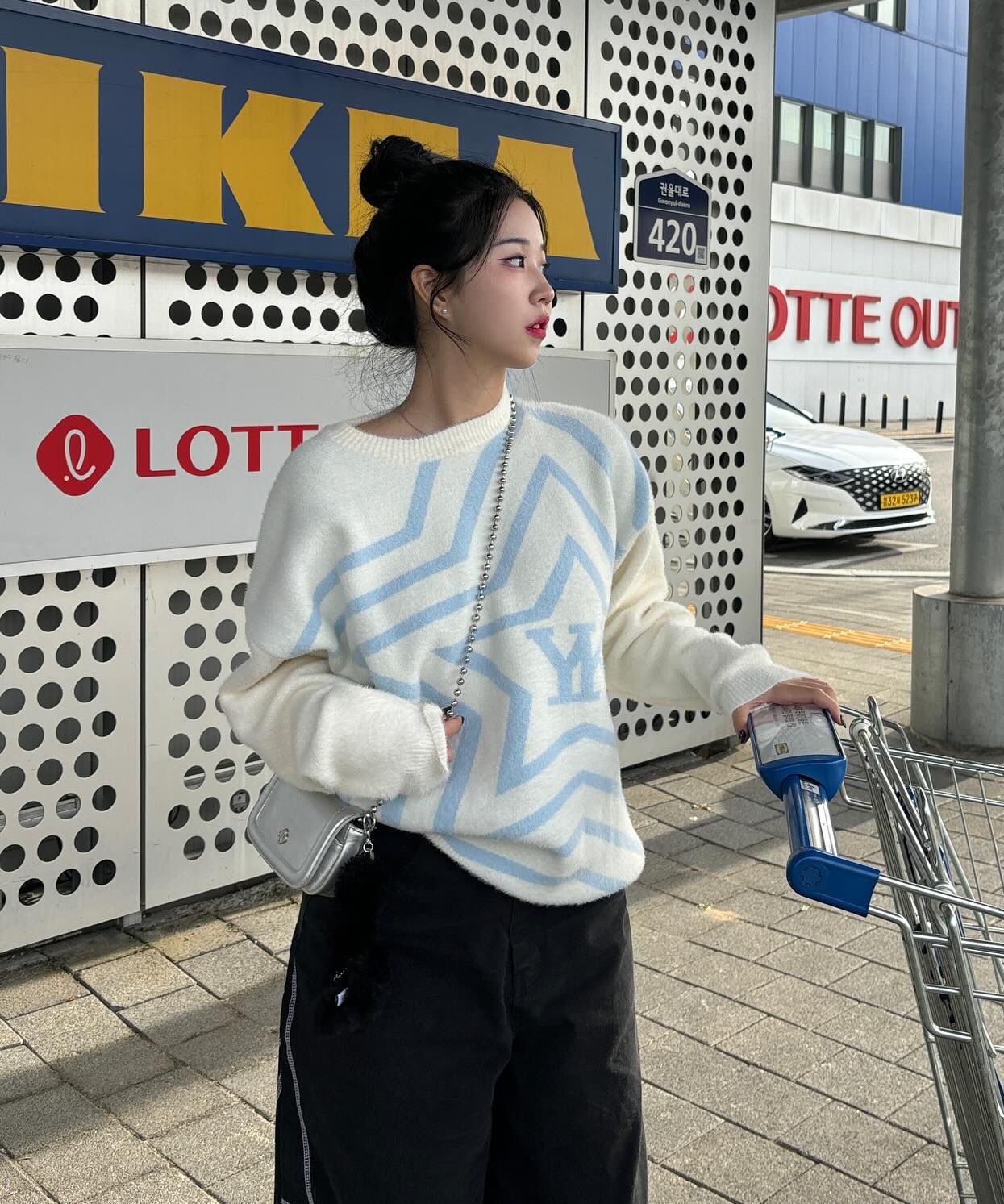 さらに100円引き◆WAI KEI◆Hairy Star Graphic Knit さらに100円引き◇WAI KEI◇Hairy Star Graphic Knit