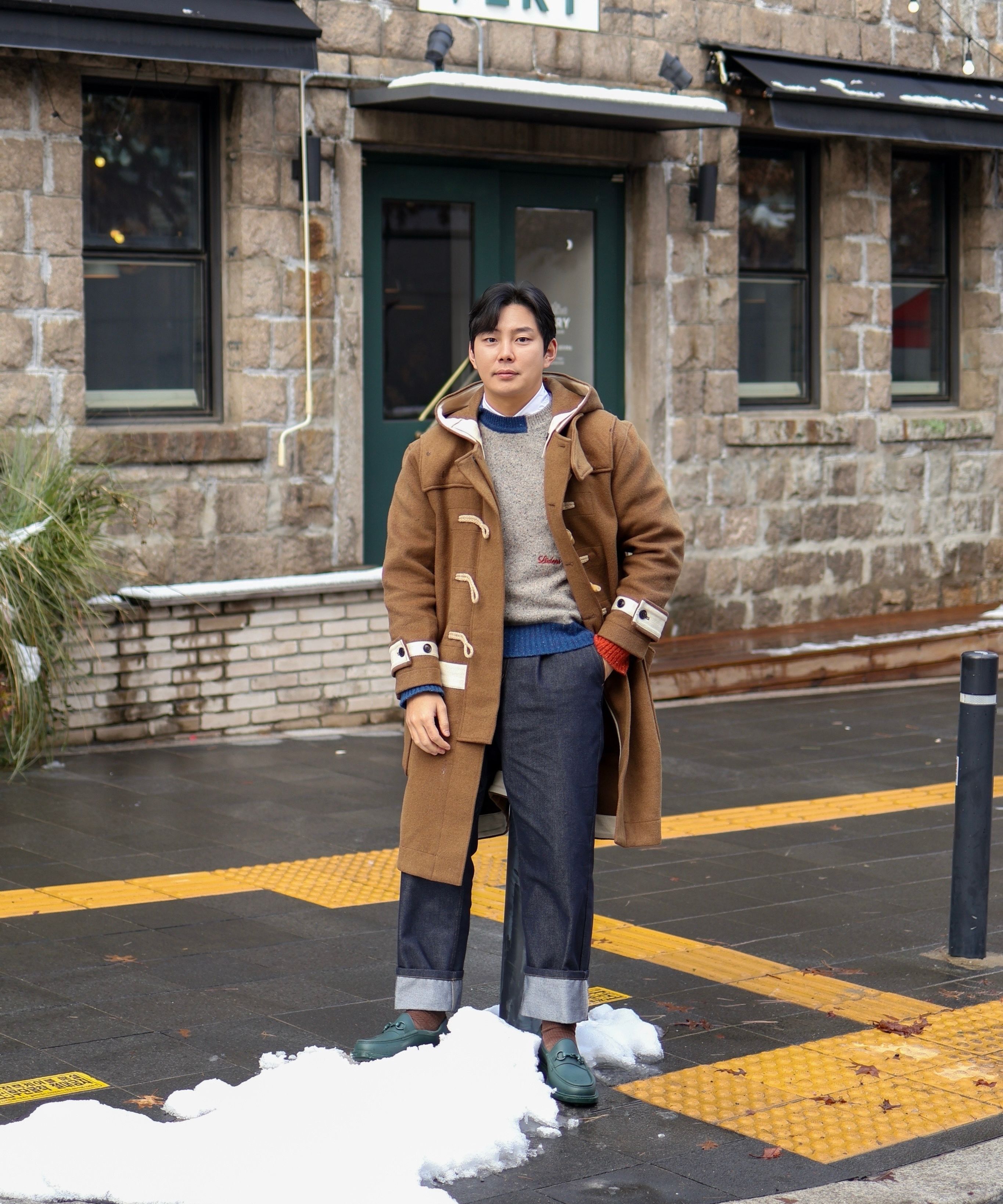 MUSINSA公式 | LAUGHER [SET] [Non-fade] Cowboy denim set up