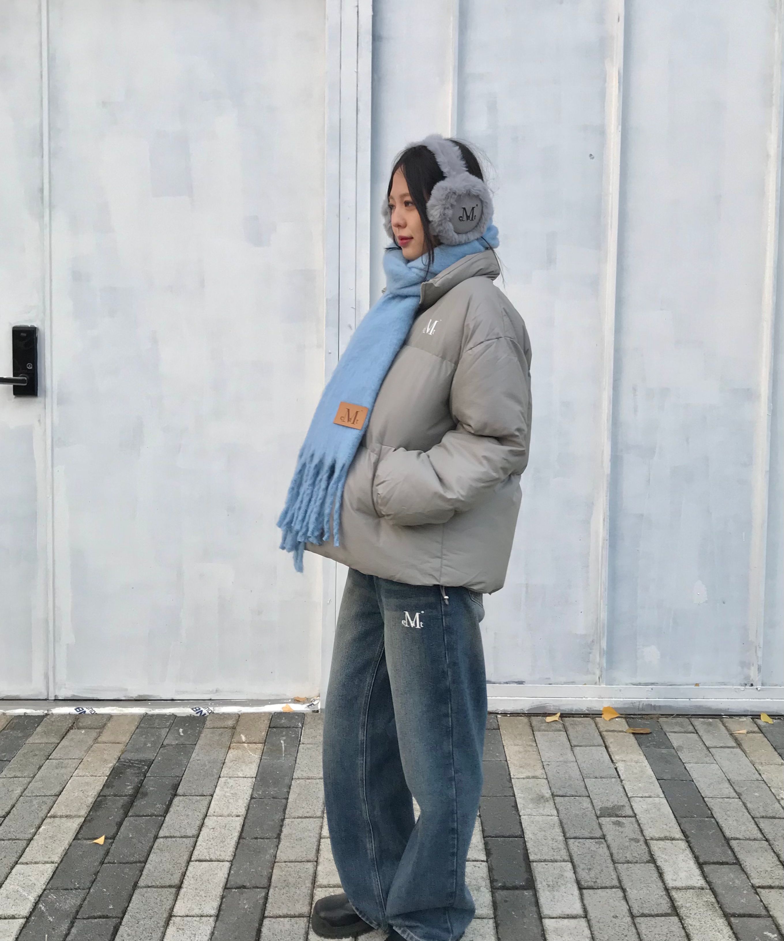 【MUCENT】MALLORCA WIDE DENIM PANTS★男女共用★追跡付 MALLORCA WIDE DENIM PANTS - MUCENT | 60% - Asian Fashion