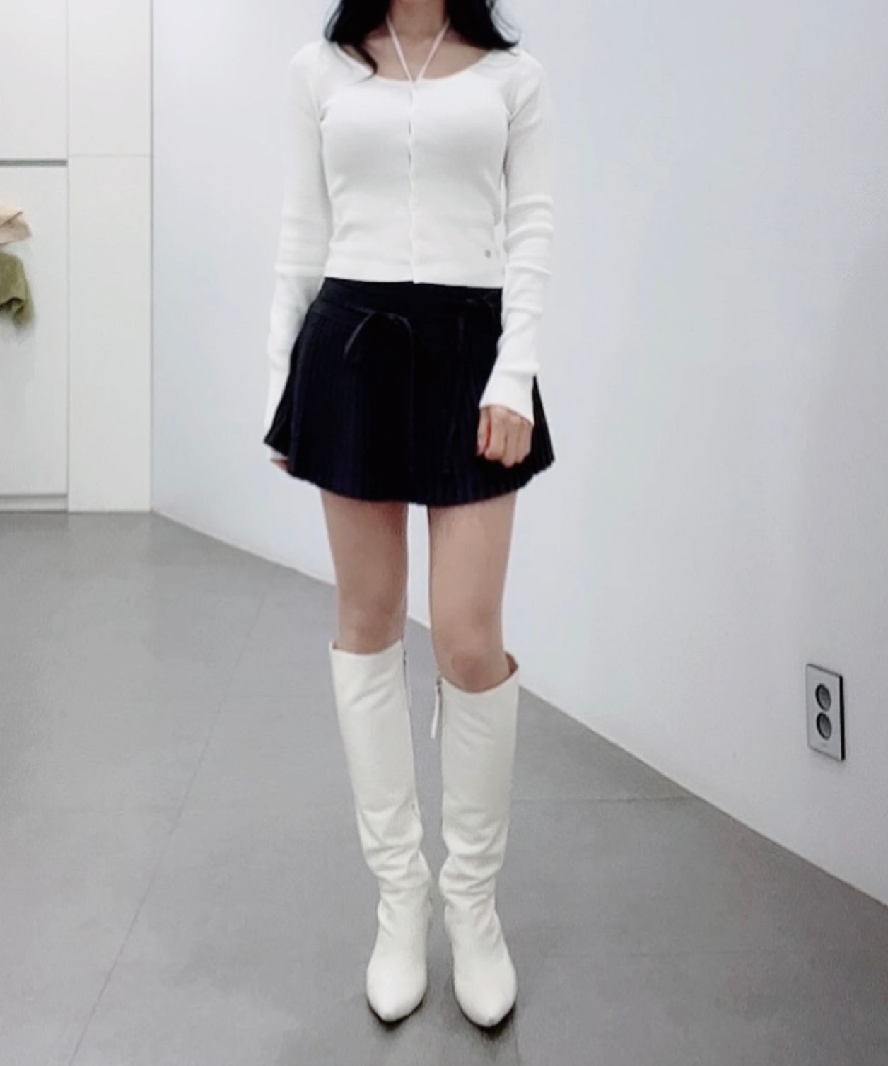 MUSINSA | SETUPEXE TUTU MIX SKRIT PANTS / WHITE