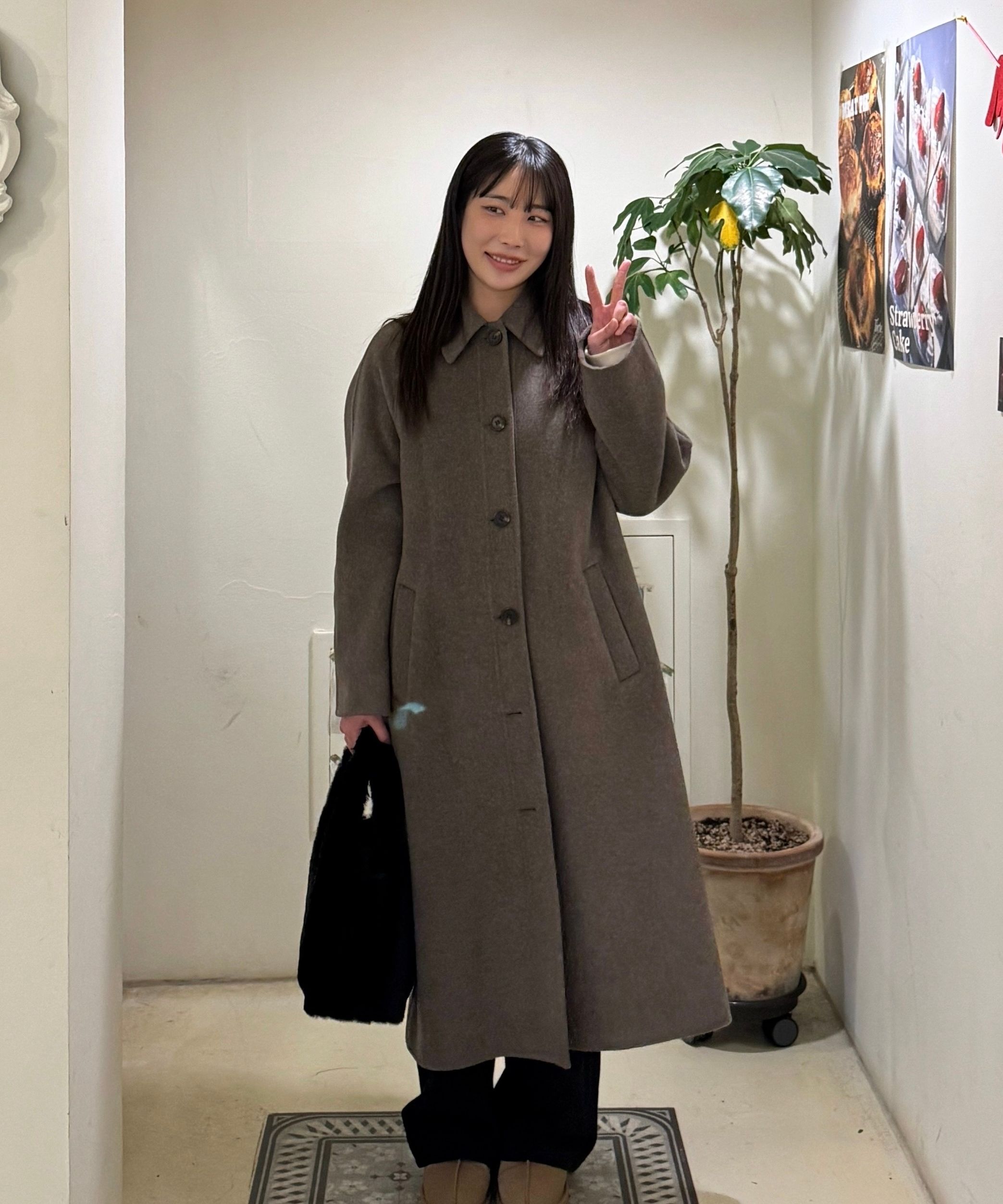 コート MUSINSA STANDARD Women's Cashmere Blend Handmade Balmacan Ro MUSINSA | MUSINSA STANDARD WOMAN Women's Cashmere Blend