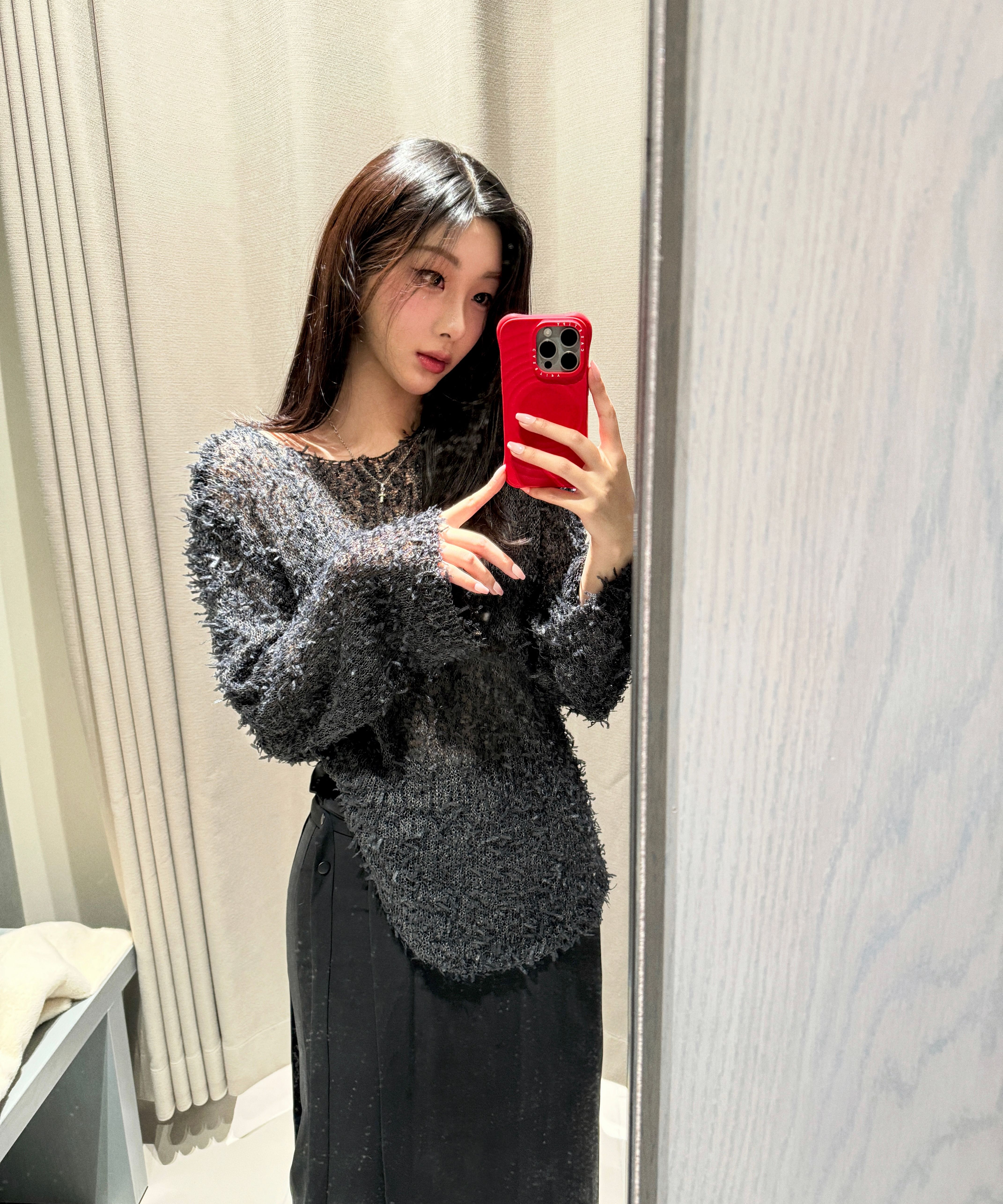 【13MONTH】Wrap Layered Skirt Pants (BLACK) Wrap Layered Skirt Pants (BLACK) - 13MONTH | 60% - Asian