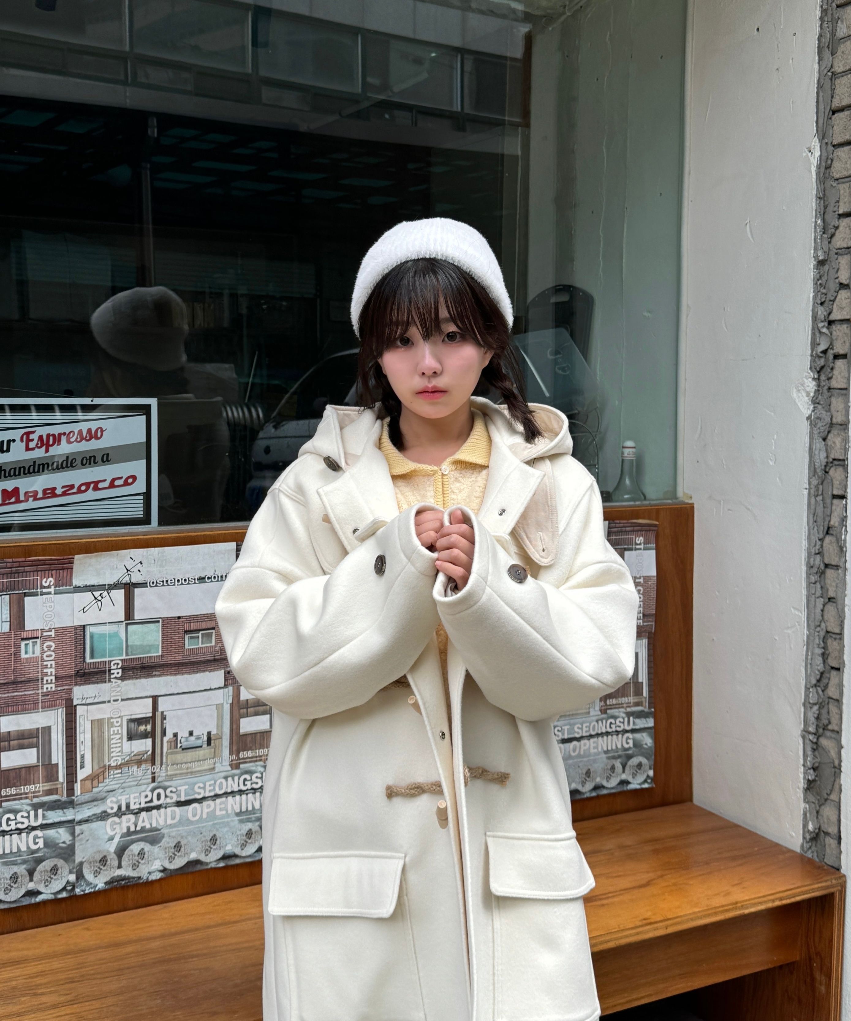 【amiur】big collar boa duffle coat Duffle Coat Recommendation Special! Introducing classic &amp