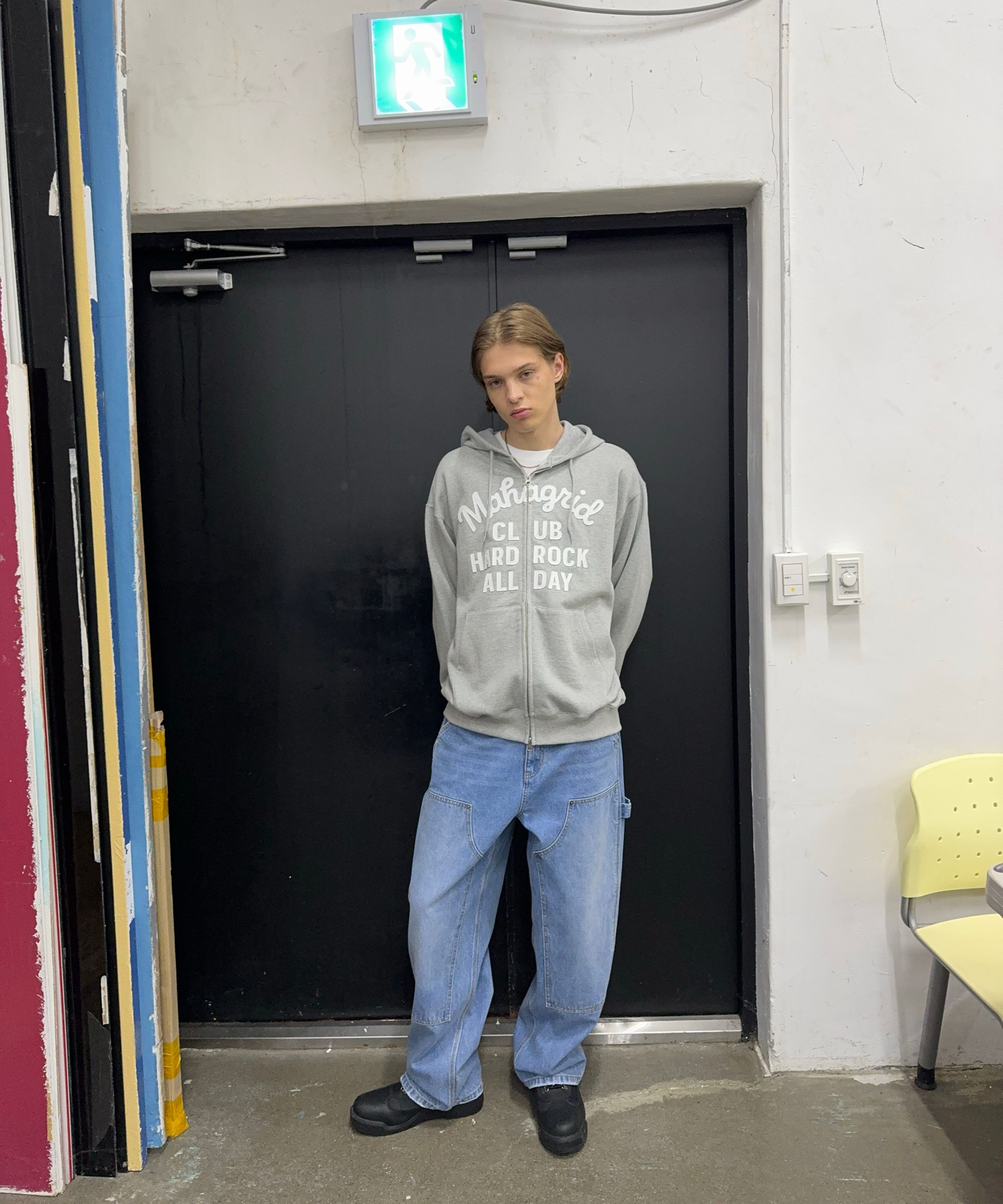 【mahagrid】23SS★DOUBLE KNEE DENIM PANT MUSINSA | MAHAGRID DOUBLE KNEE DENIM PANT BLACK(MG2EFMD112A)