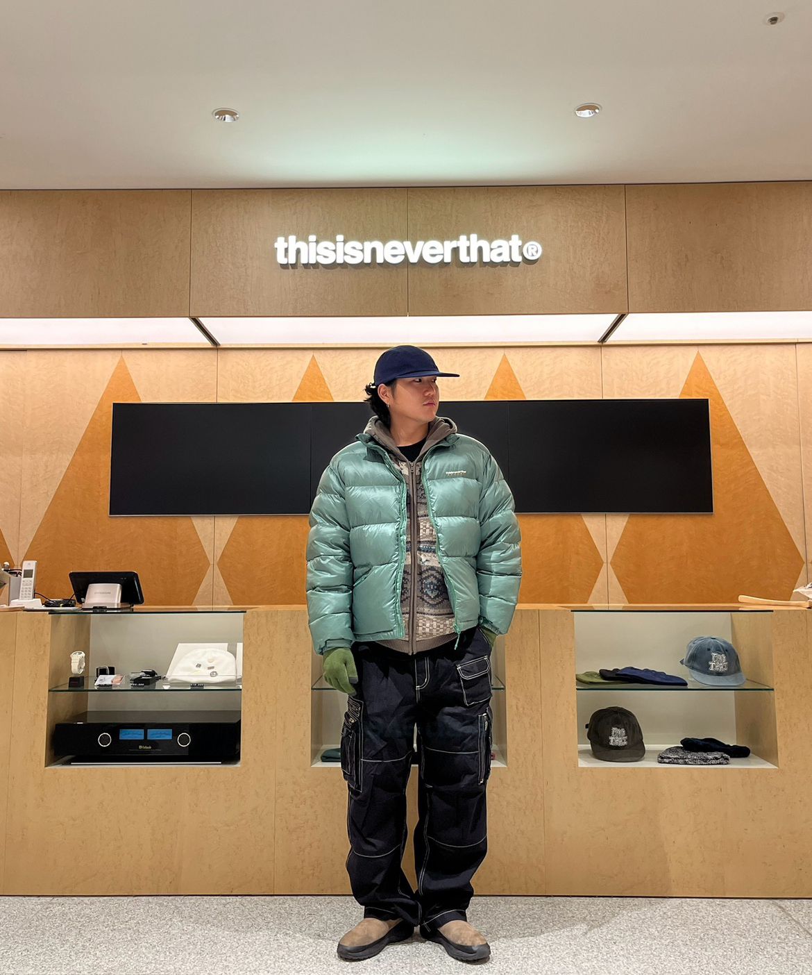 MUSINSA | thisisneverthat® DSN Down Puffer Jacket Black