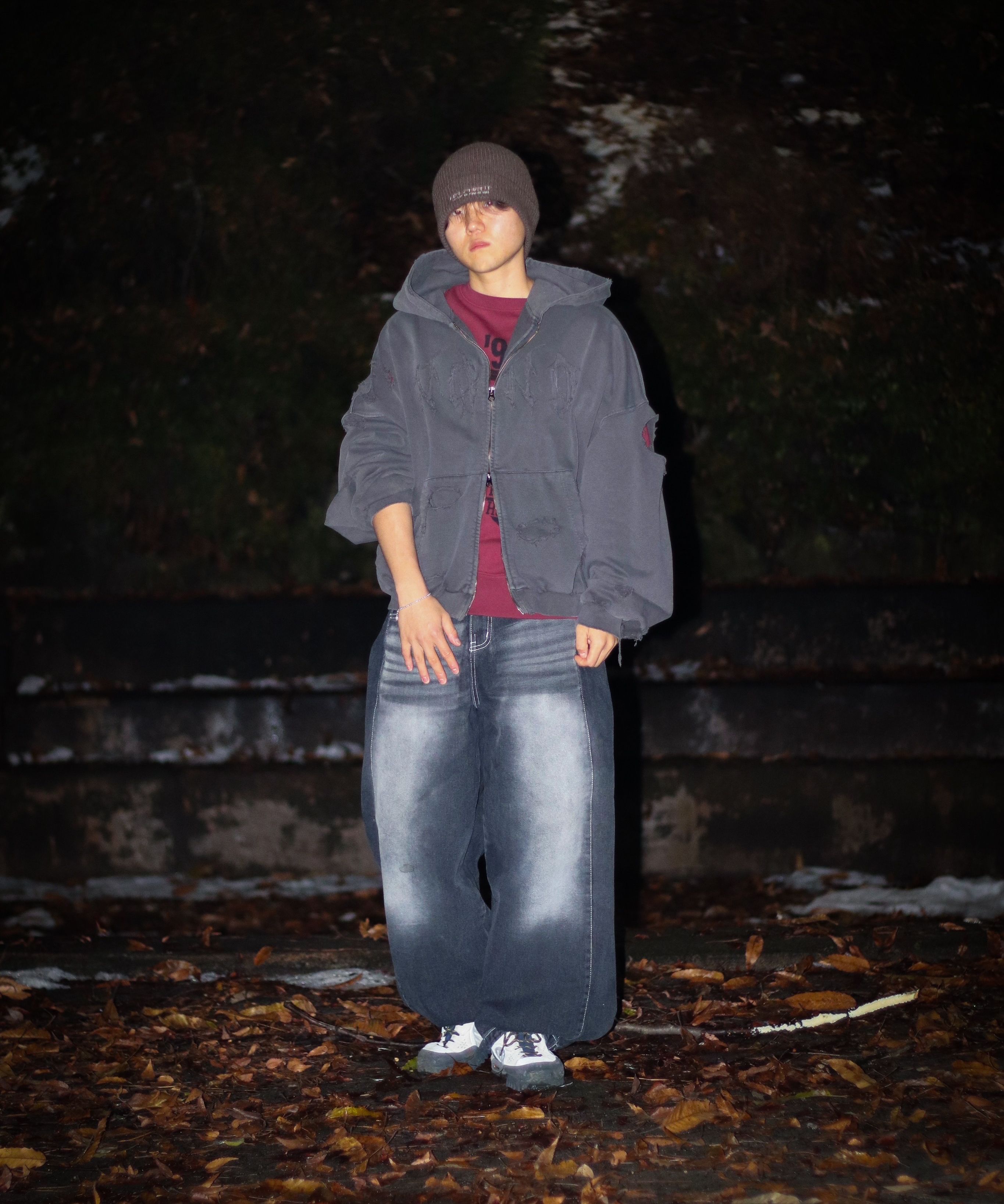 アウターその他 [NOT4NERD] Destroyed N4ND Wild Logo Pigment Hood Zip up DESTROYED N4ND WILD LOGO PIGMENT HOOD ZIP UP – ALAND USA