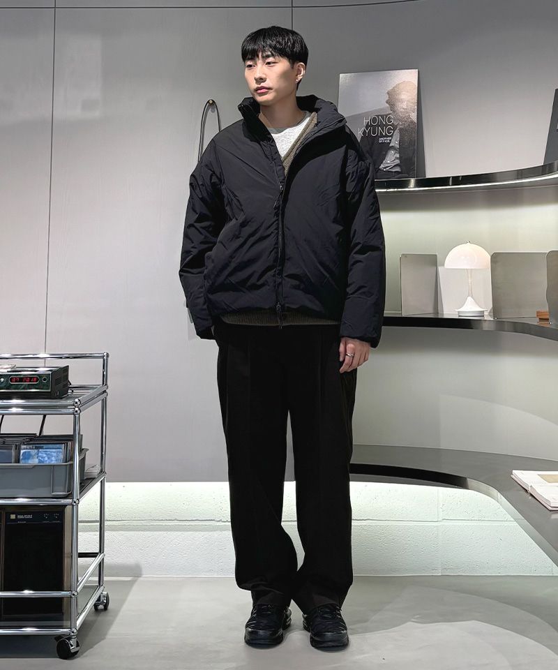 MUSINSA公式 | ANOTHER OFFICE Snowman Down Jacket (Black)
