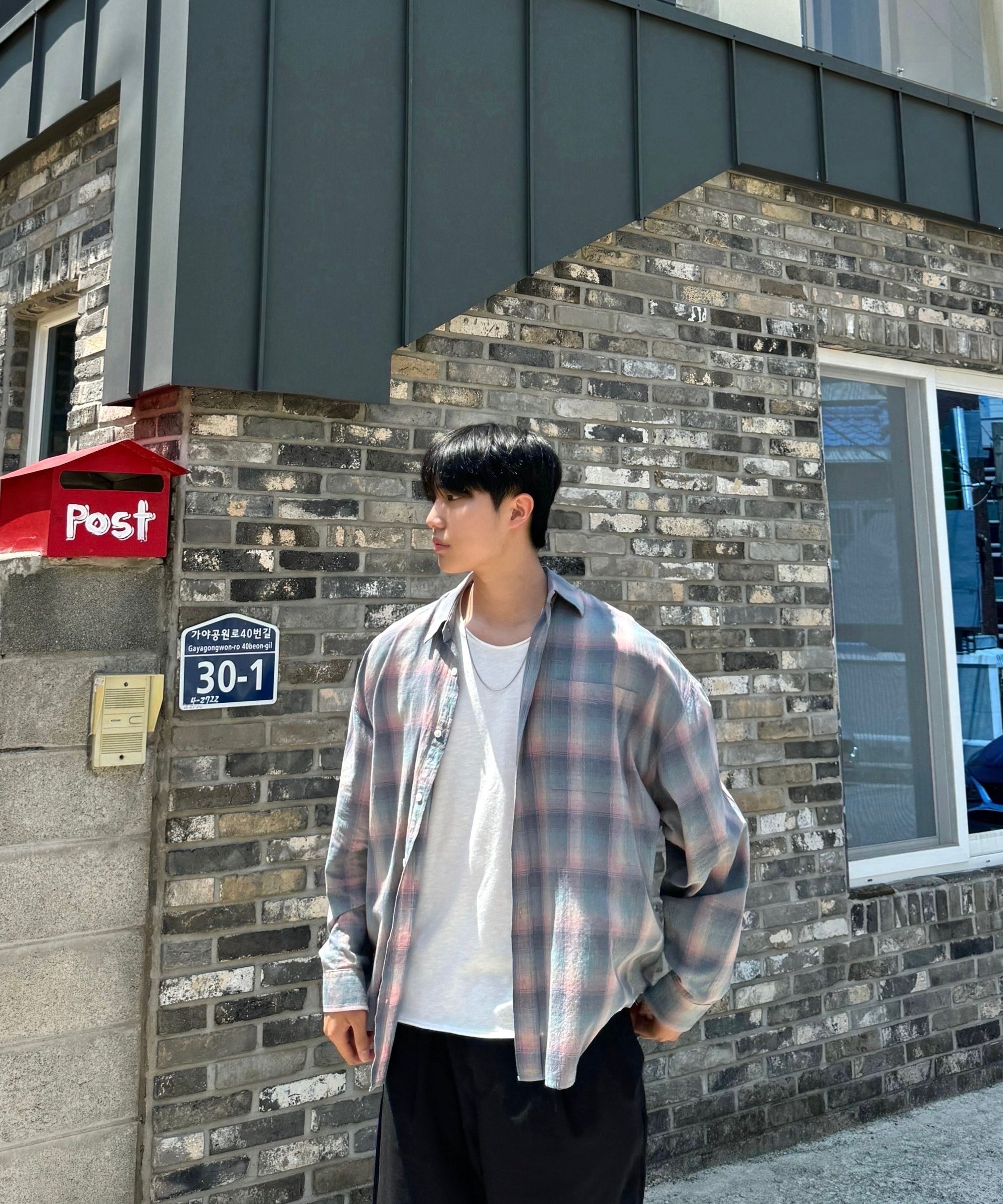 【DNSR】Oversized Flannel Checkered Shirt Pink MUSINSA | DNSR Oversized flannel check shirt pink