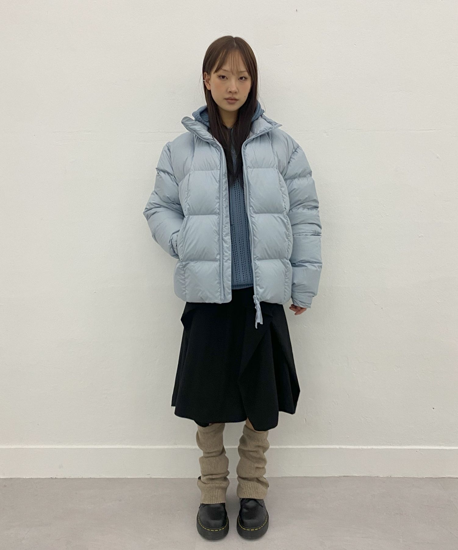MILLO ARCHIVE ♥ Asymmetric Banding Skirt /追跡付 MUSINSA | MILLO WOMEN Asymmetric Banding Skirt [Black]
