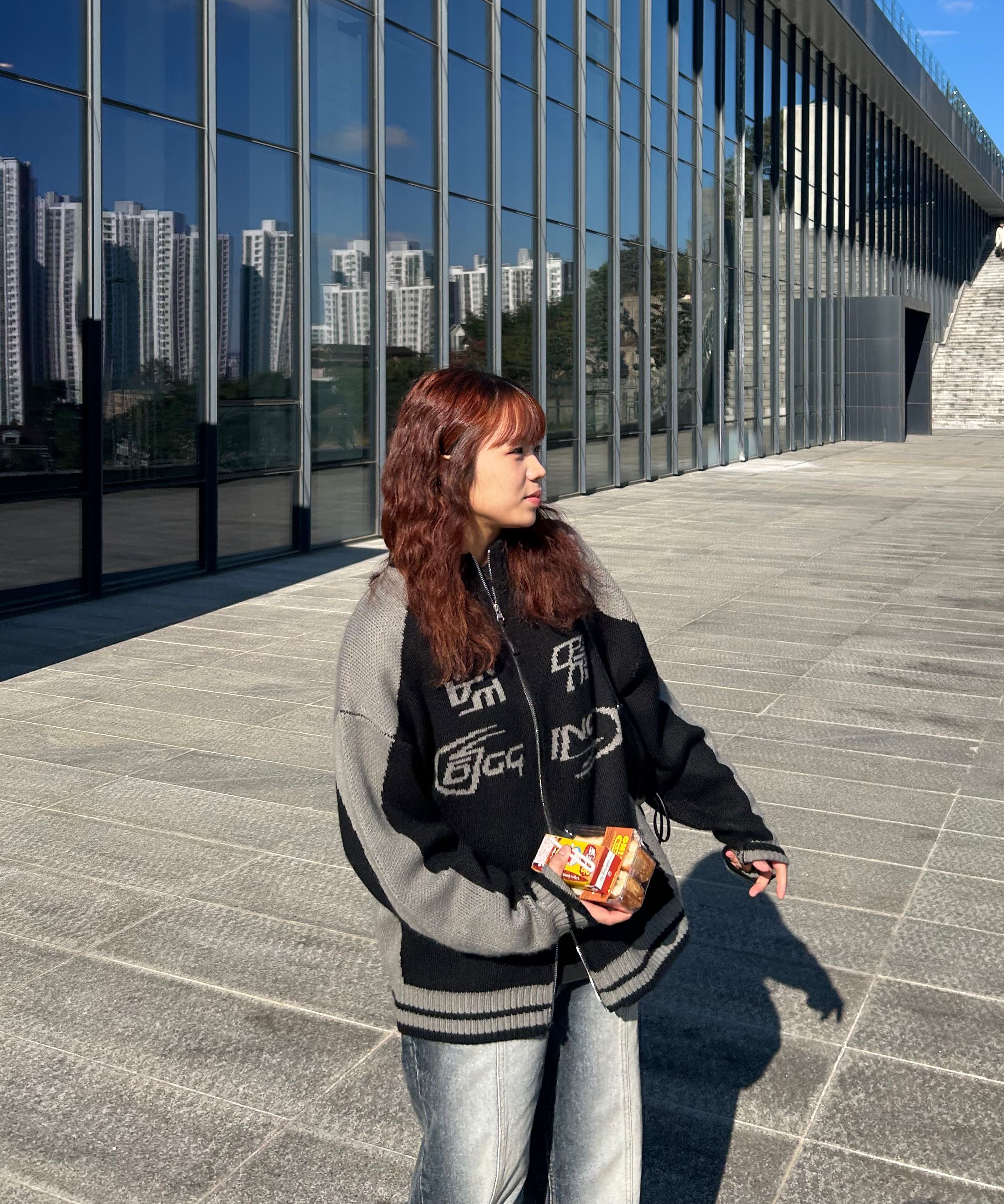 ニット・セーター CPGN STUDIO [2-WAY] Java Pattern Zip-up Knit 4FT1906 MUSINSA | CPGN STUDIO [2-WAY] Curved block knit zip-up black