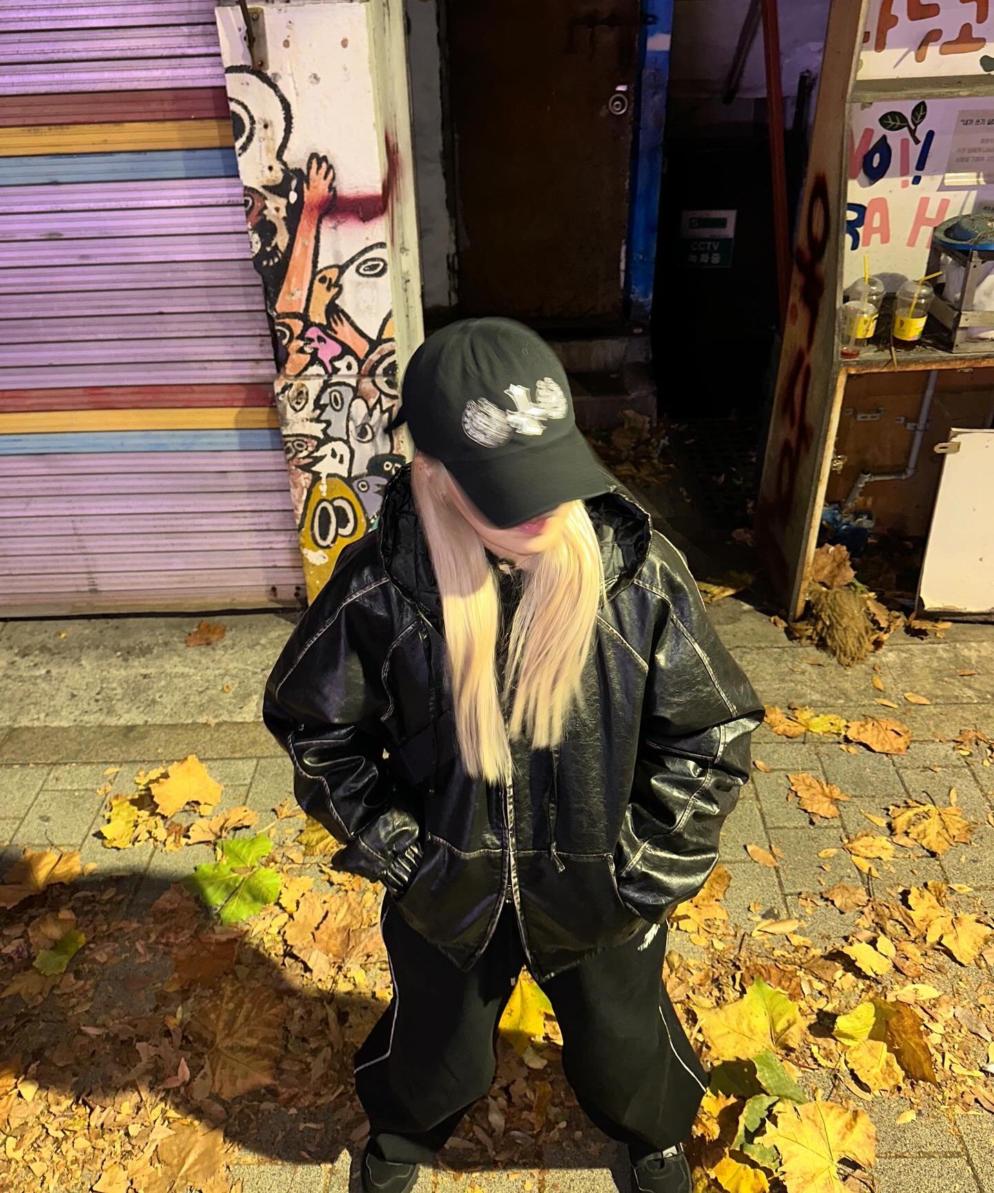MUSINSA公式 | NOT4NERD Crop Leather Vintage Hooded Jacket