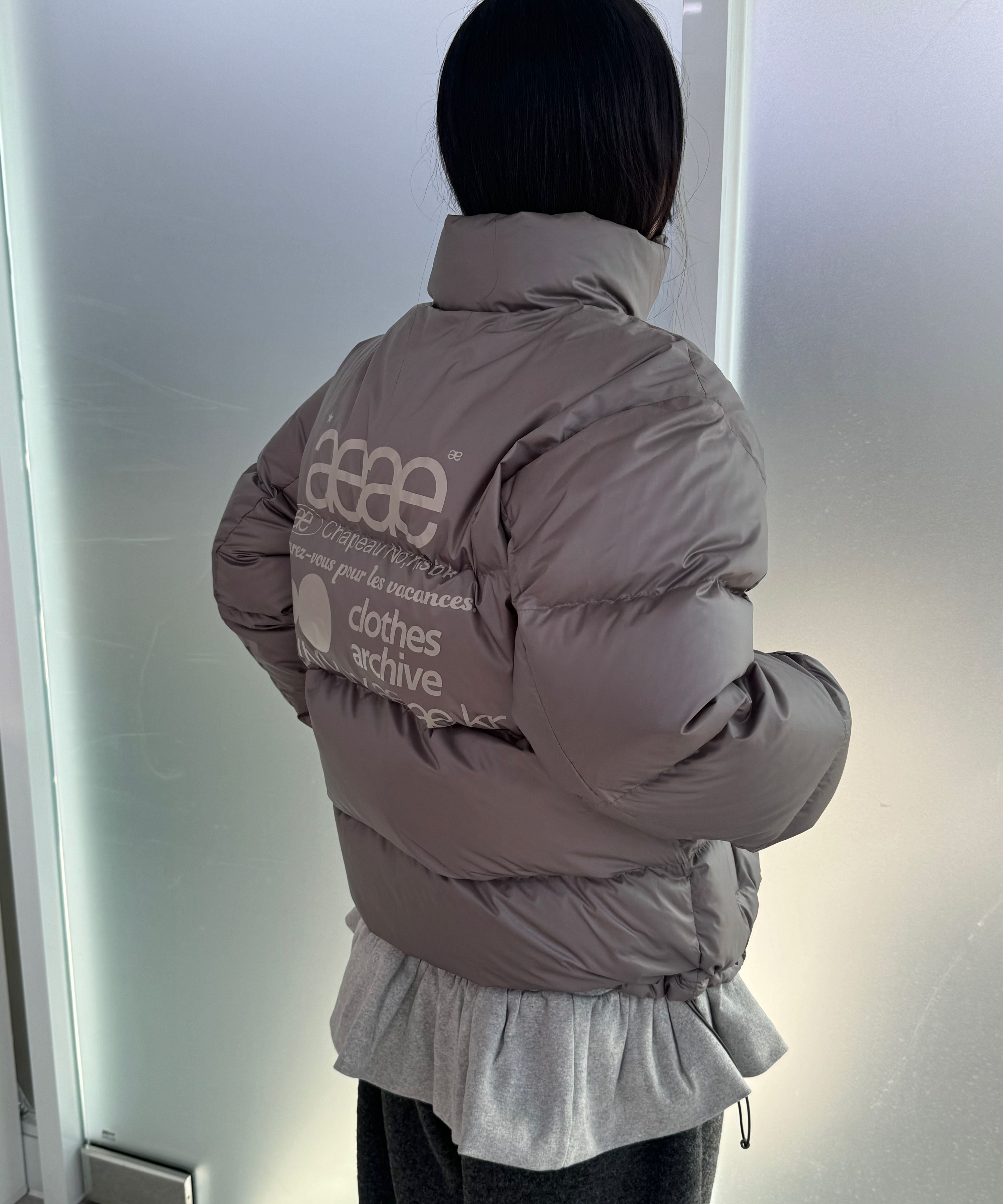 今話題★【aeae】WEB LOGO DOWN JACKET 今話題☆【aeae】WEB LOGO DOWN JACKET (AEAE/ダウンジャケット