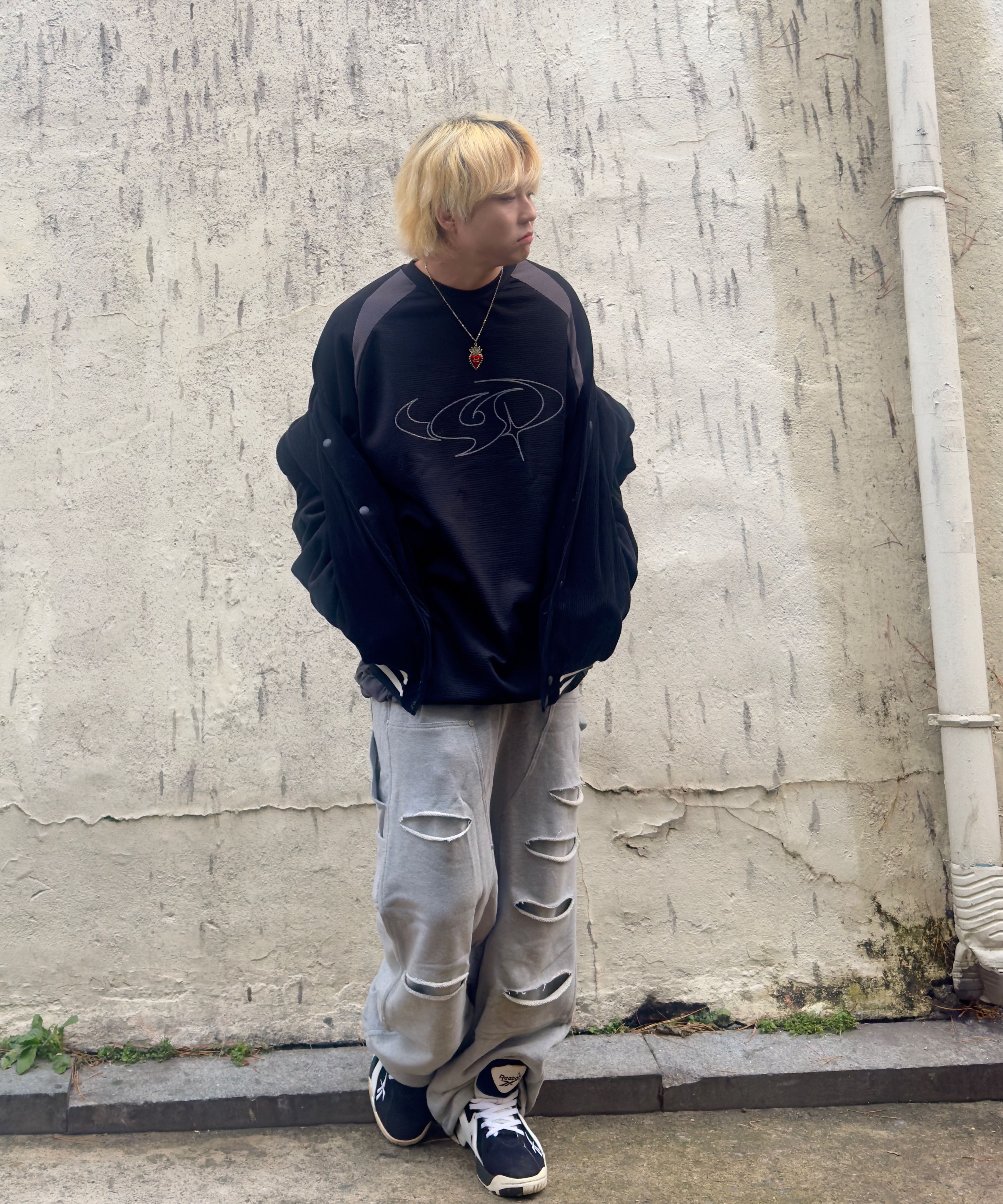 【NOT4NERD】Destoryed Double Knee Carpenter Sweat Pants Destroyed Double Knee Carpenter Sweat Pants – ALAND USA