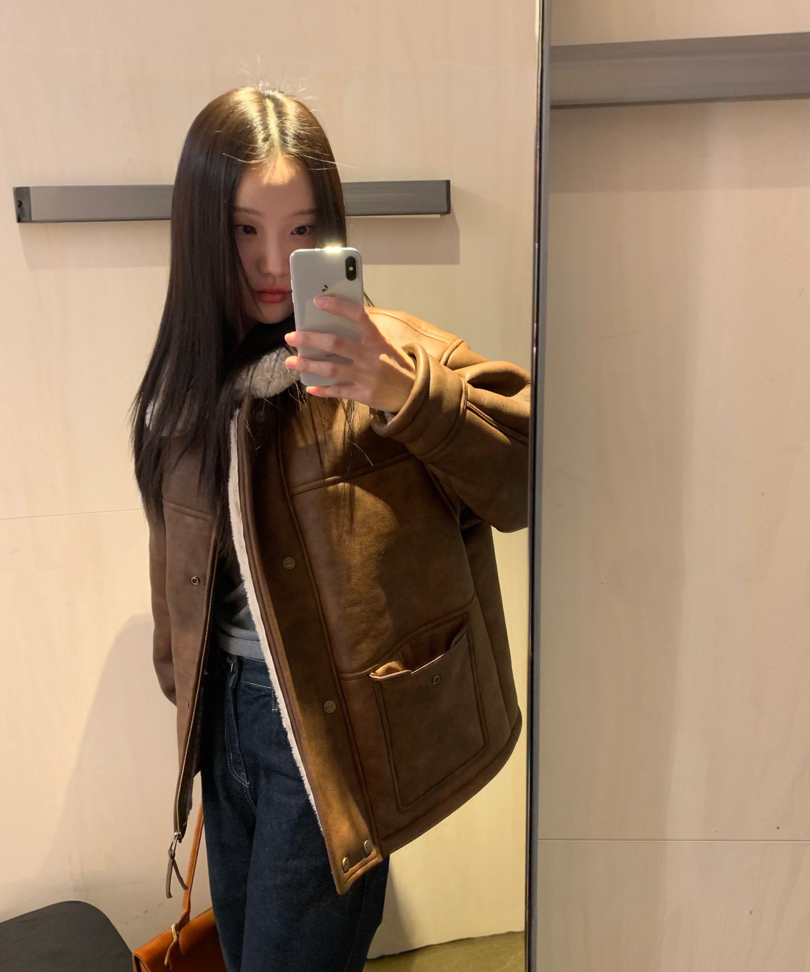 MUSINSA公式 | SINOON Vintage Mustang Jacket (Brown)