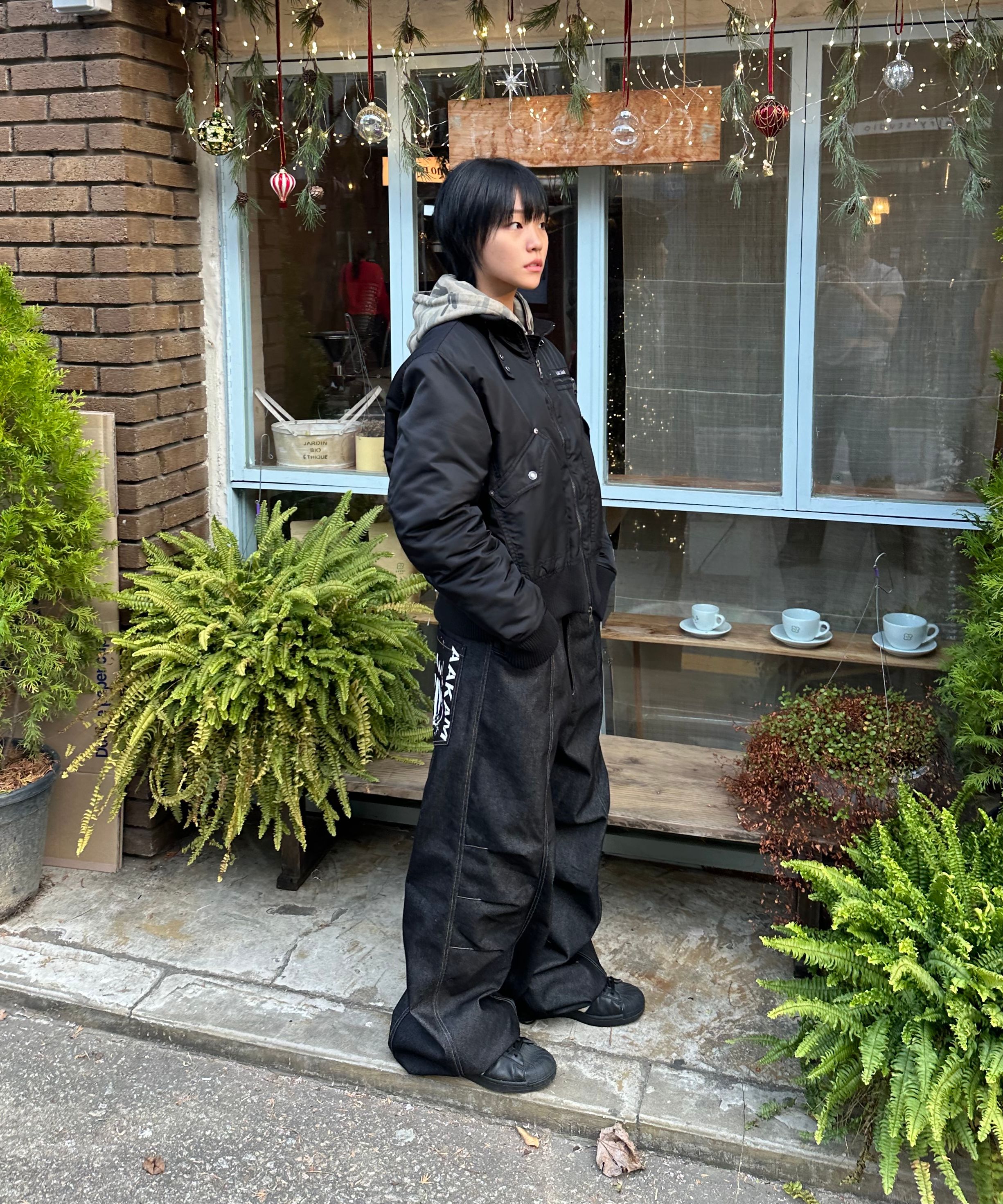 아캄(AAKAM) High-Neck Bomber Jacket (Black) - 사이즈 & 후기 | 무신사