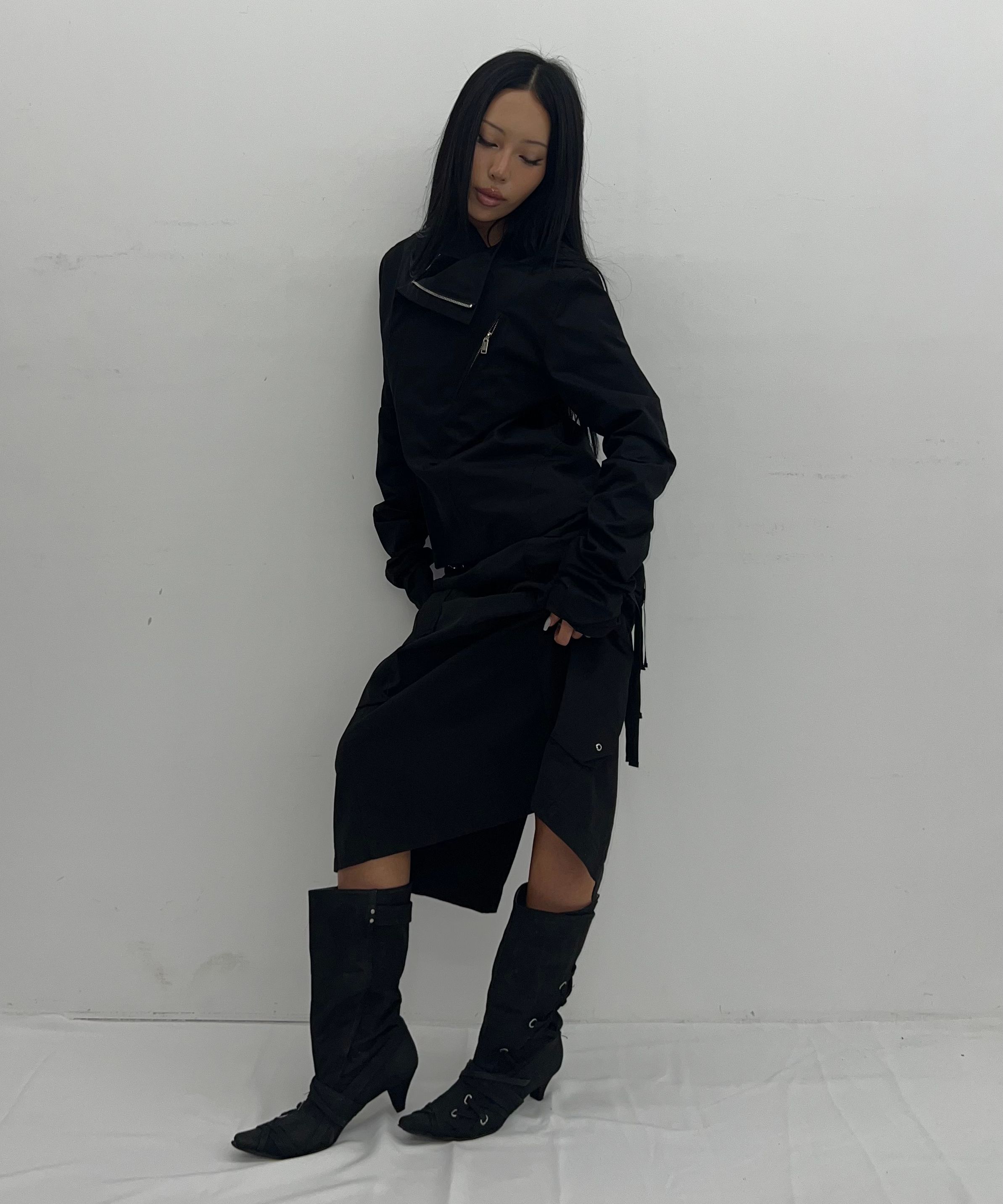 MUSINSA | NACHE WAVY RIDER JACKET (UNISEX) BLACK