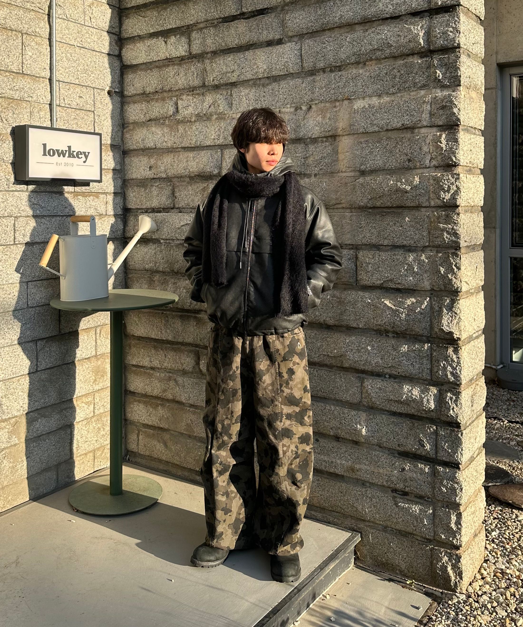 パンツ AAKAM Knee Pin-tuck Camouflage Twill 1 아캄(AAKAM) Knee Pin