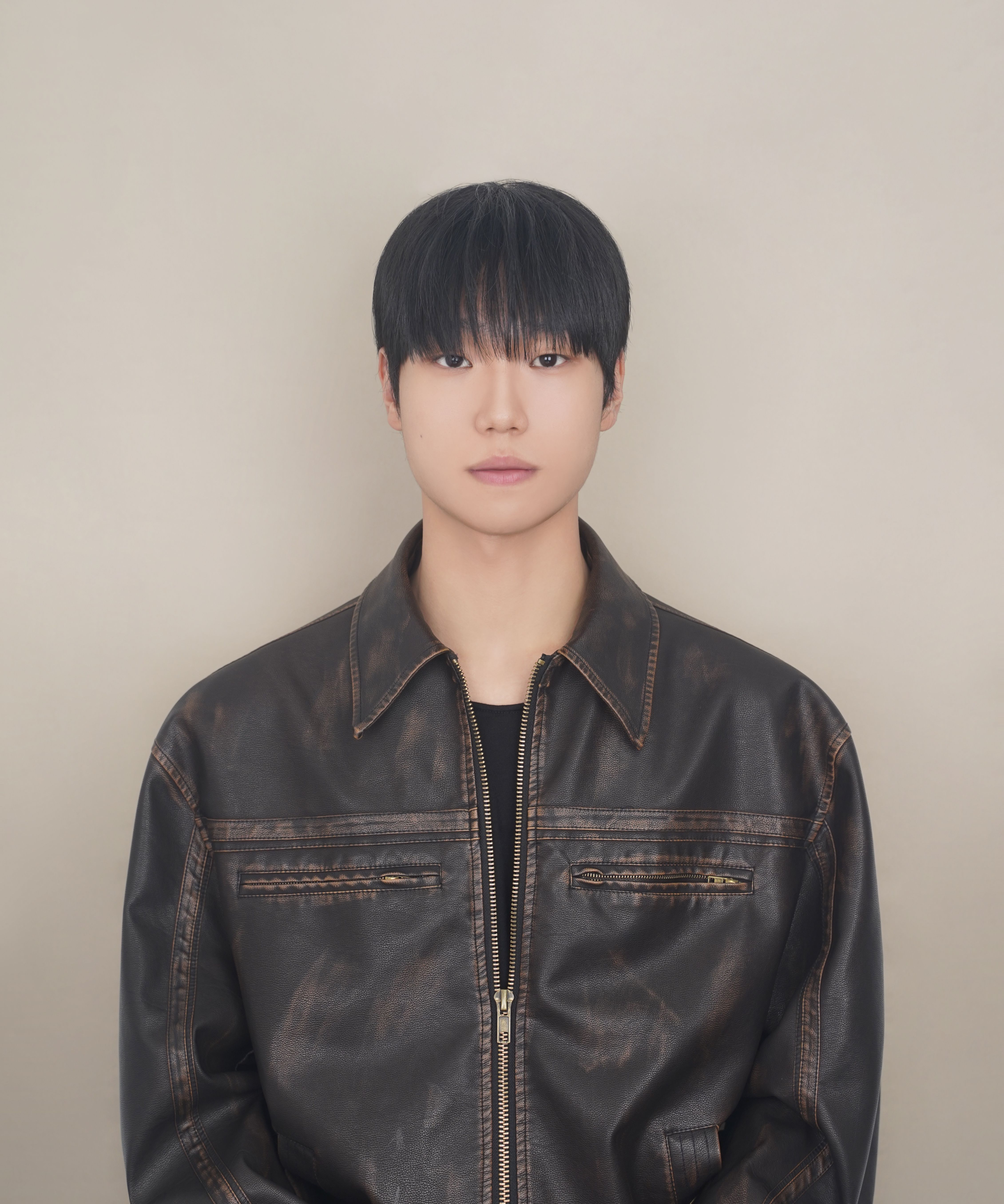 MUSINSA公式 | EASY NO EASY Washed Vegan Leather Jacket - Black