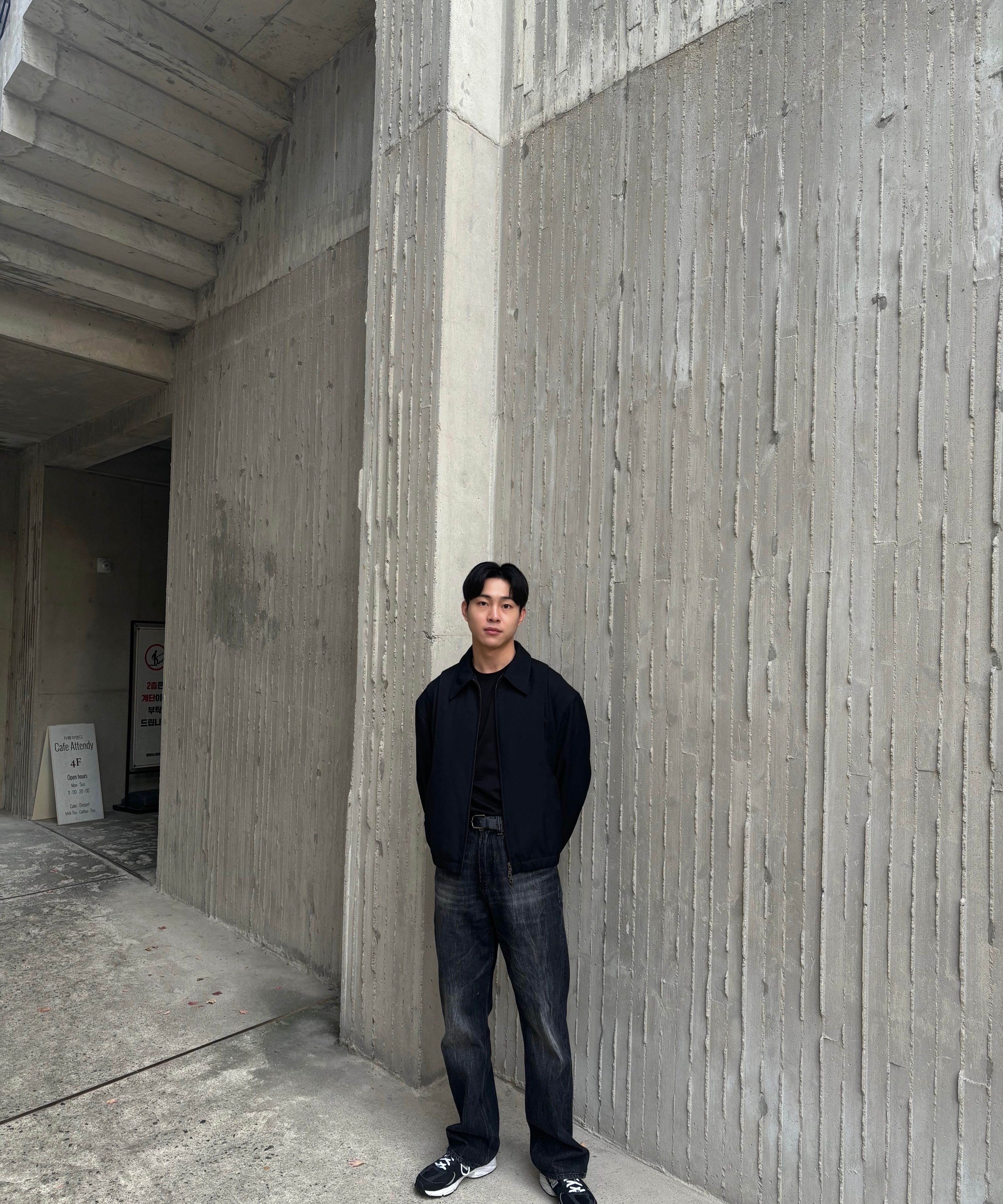 MUSINSA公式 | COOR ウールブルゾン（ブラック）