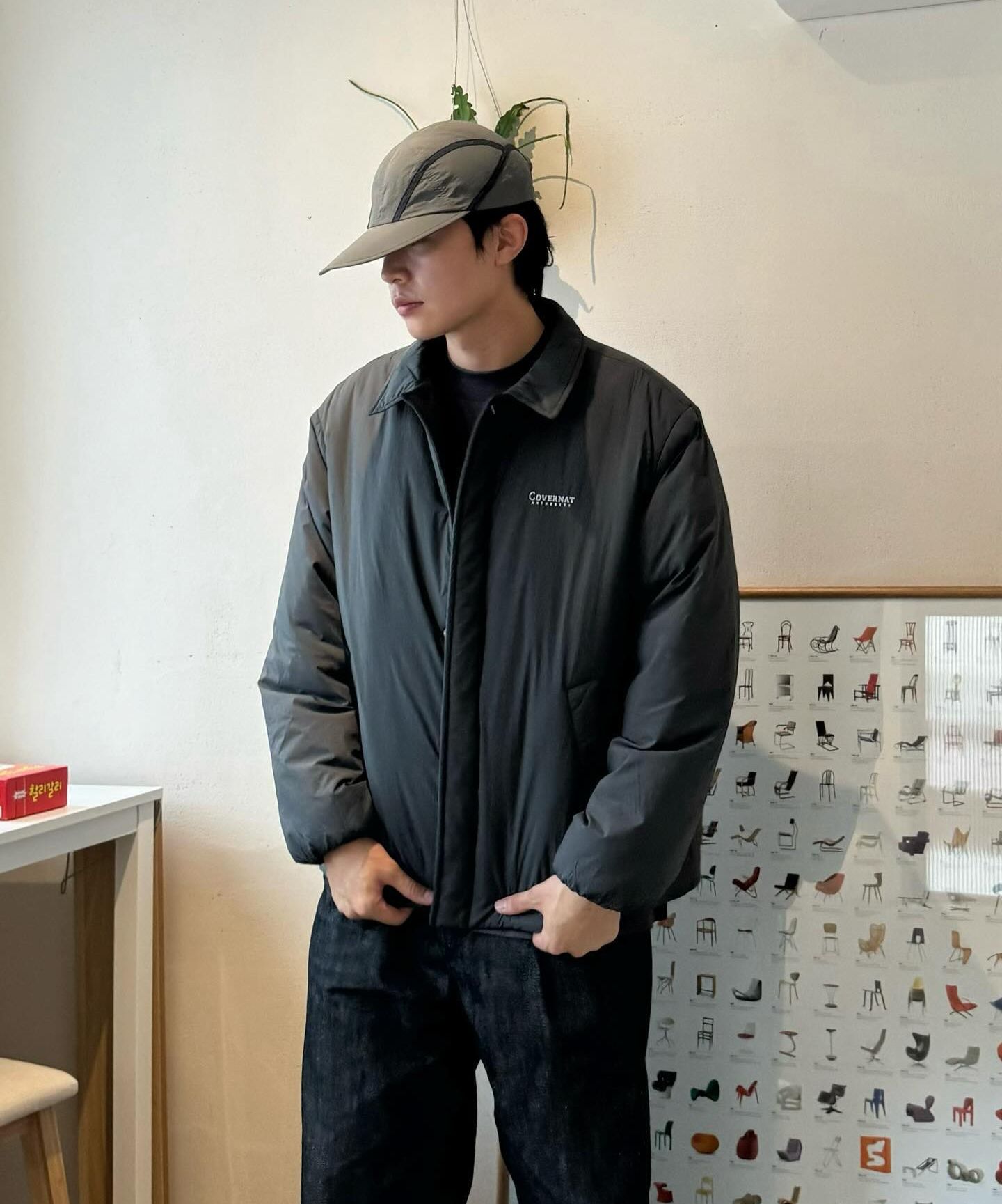 ☆送料・関税込☆COVERNAT★PADDED MA-1 JACKET★ MUSINSA | COVERNAT Padded Collar MA-1 Jacket Beige