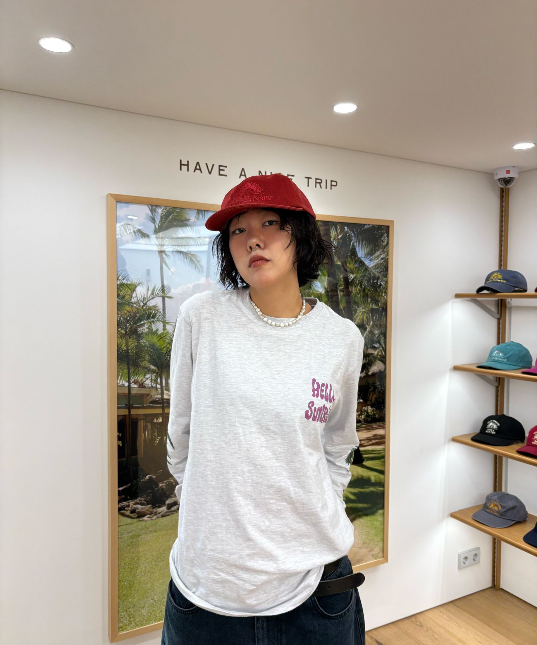 【HELLO SUNRISE】 Washed OG Logo 6panel Cap /追跡付 ☆関税込☆Hello Sunrise x CIATRE Washed OG Logo 6panel Cap