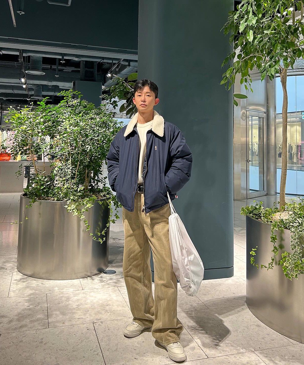 関税込★YALE★PRIMALOFT BOA DETACHABLE SHORT PUFFER PADDING MUSINSA | YALE Detachable Boa Short Puffer Jacket_Navy