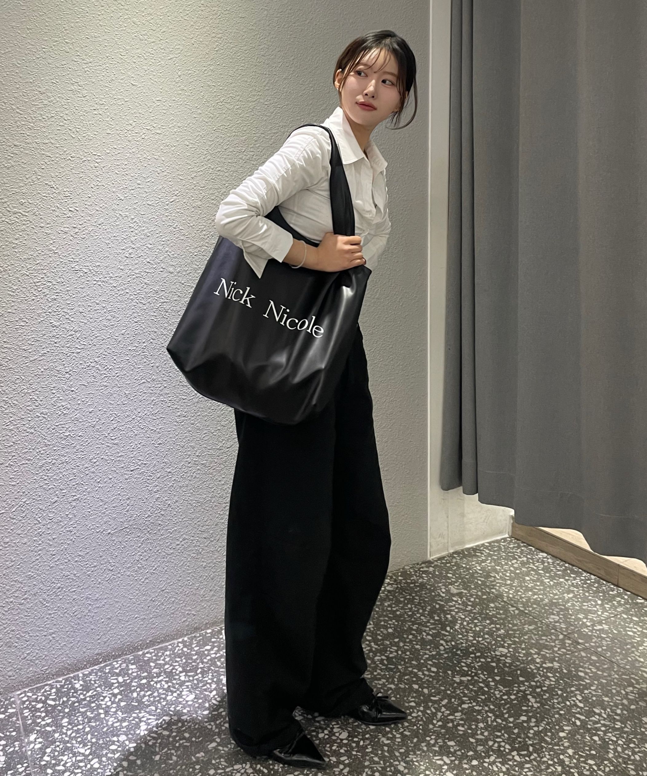 MUSINSA | NICK&NICOLE NICOLE BIG SHOPPER BAG_BLACK