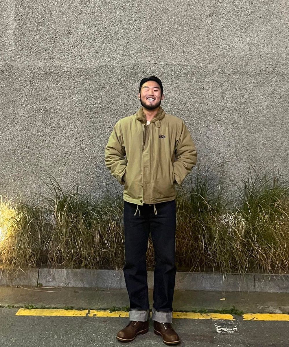 와이엠씨엘케이와이(YMCL KY) USN N-1 Deck Jacket - Khaki
