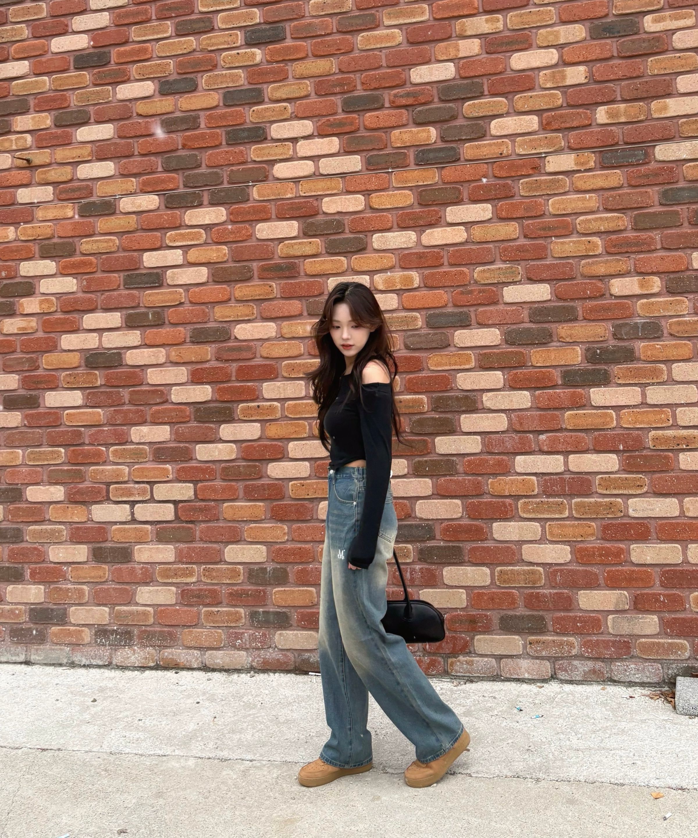 MUSINSA | MUCENT Mallorca wide denim semi-banded washed