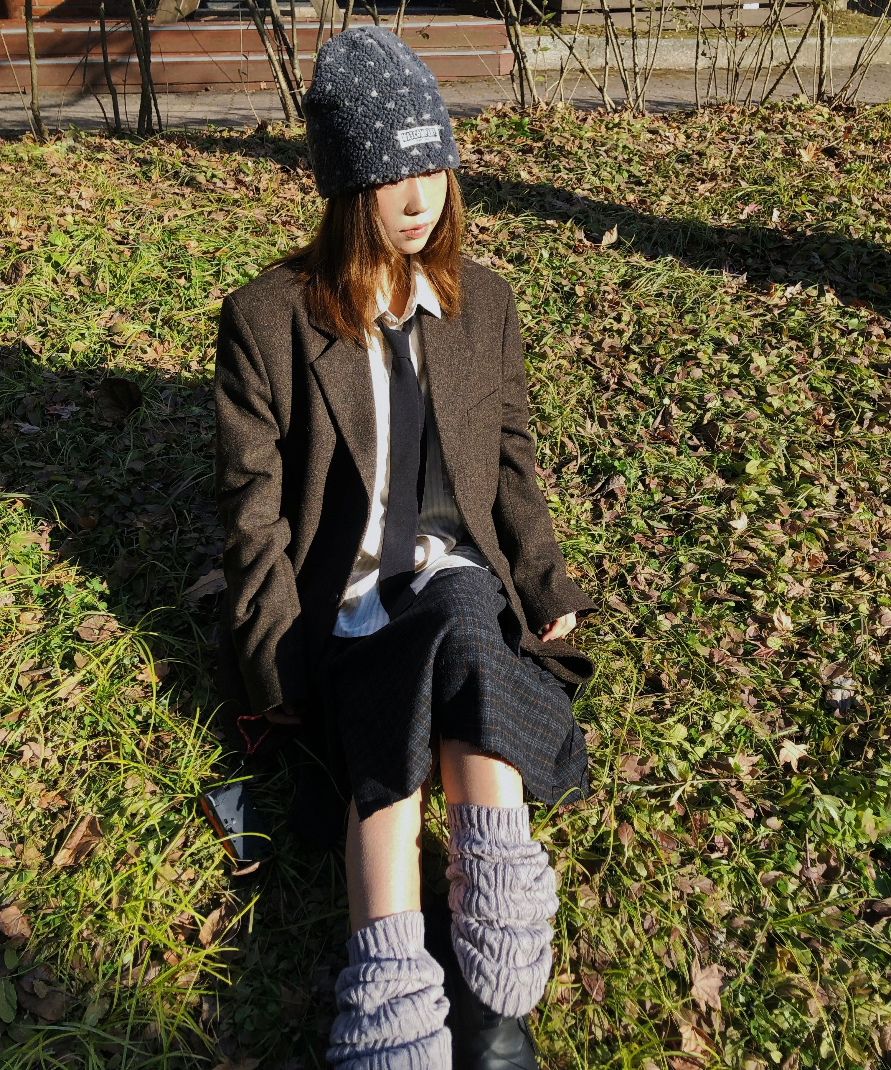 Tシャツ・カットソー placestudio Classic Suede Plaid Pleated Midi Skirt Brown 24F MUSINSA | PLACE STUDIO Classic Suede Plaid Pleated Midi
