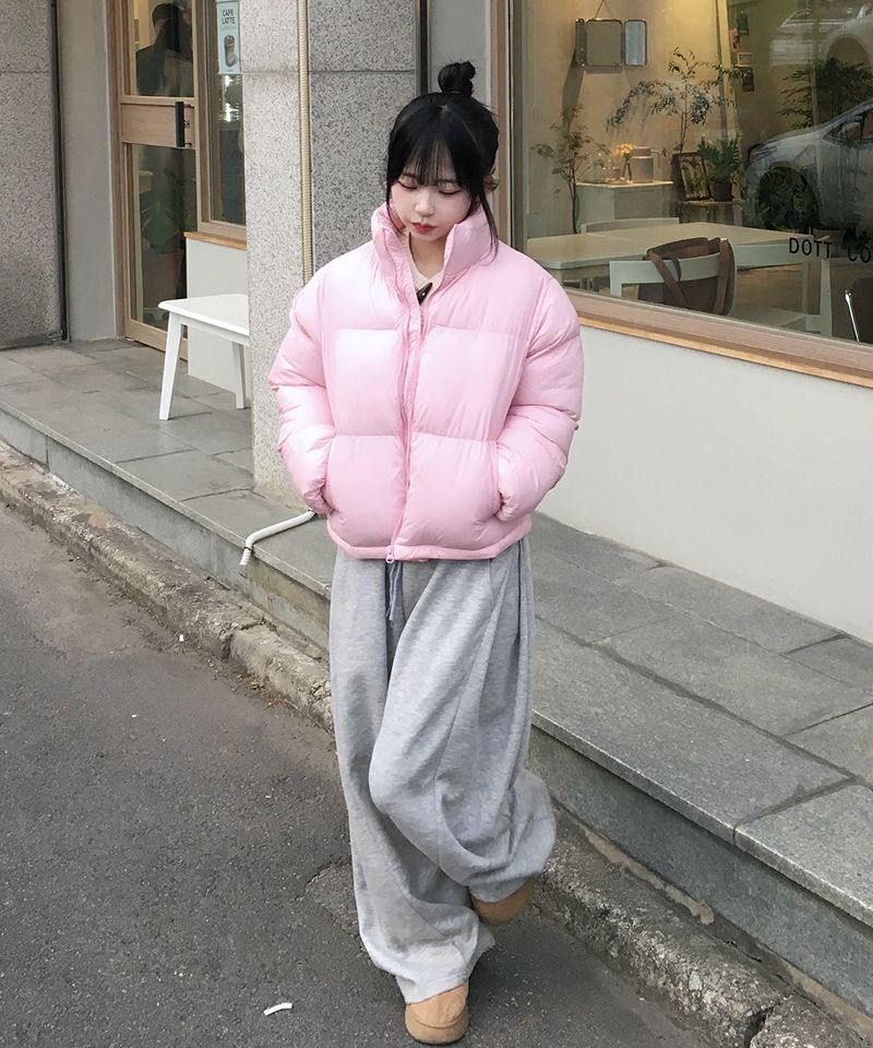 MUSINSA | AMES-WORLDWIDE AMES CROP PUFFER PADDING BROWN
