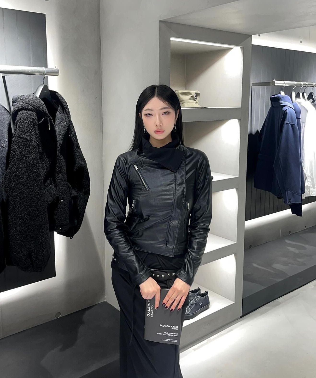 MUSINSA公式 | FLAREUP Asymmetrical Biker Jacket (FL-047_Black)